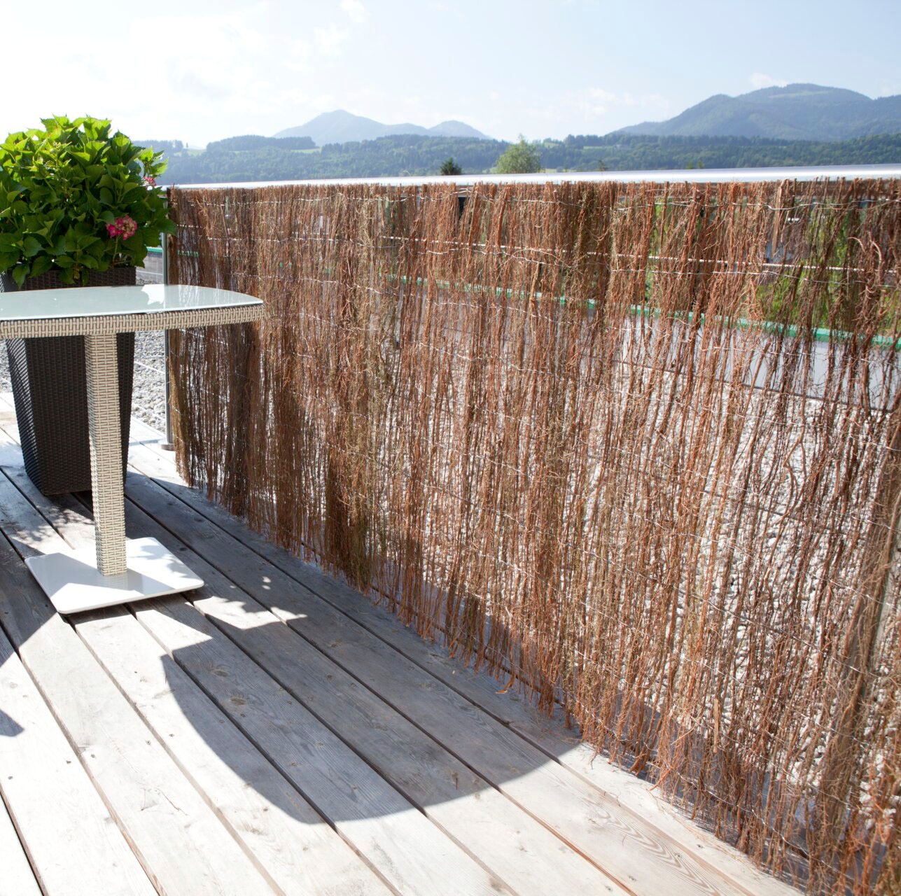 Windhager Sichtschutzzaunmatten, naturbelassenes Heidekraut, L: 3 m