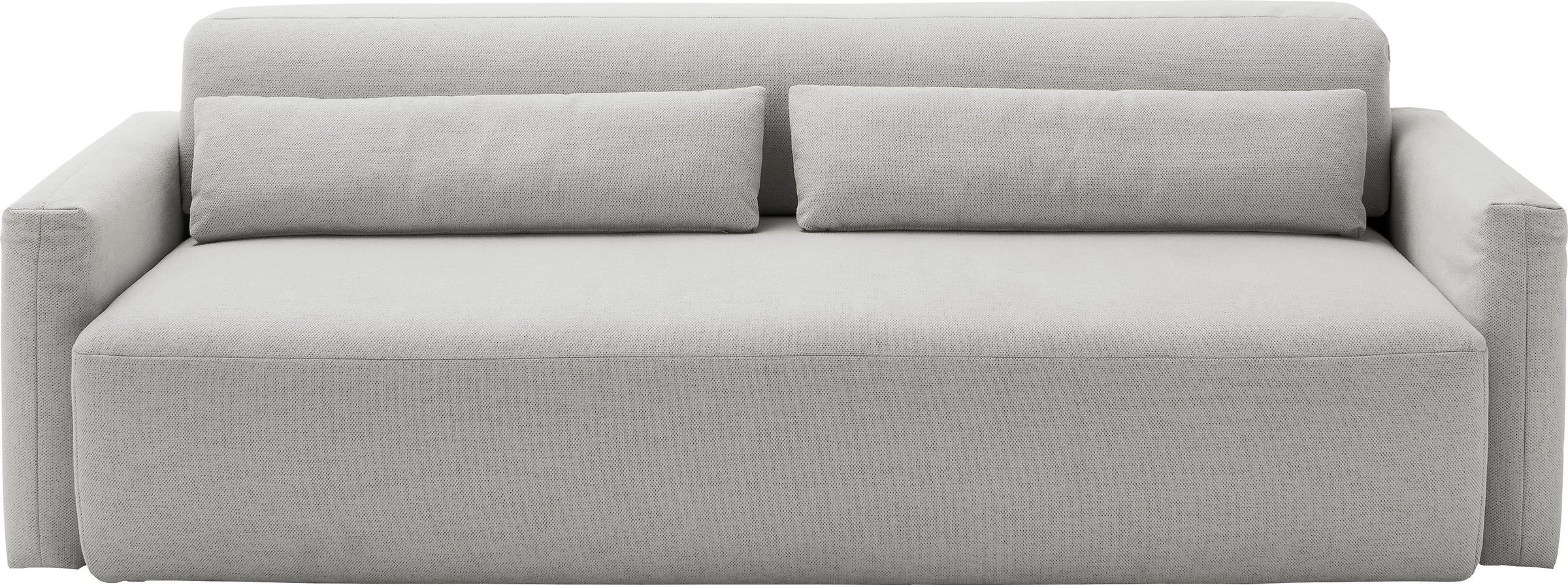 INOSIGN Schlafsofa »Donka Dauerschläfer-geeignet, belastbar bis 270 kg, incl. Bettlkasten«, mit Armlehnen, Breite 232 cm, auch in Cord, Tonnentaschen-Federkern