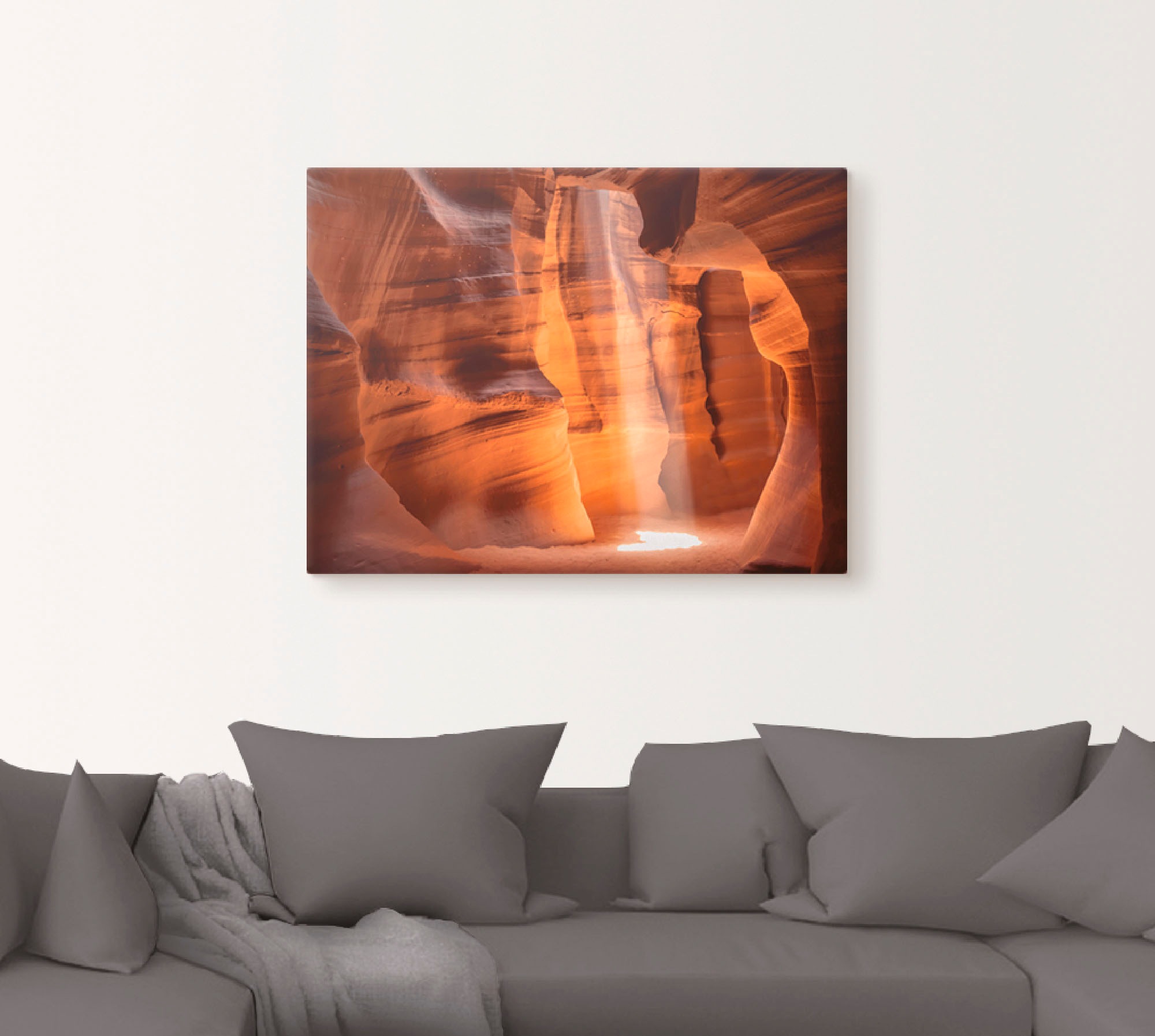 Artland Leinwandbild »Antelope Canyon Lichtsäule II«, Amerika, (1 St.), auf günstig online kaufen