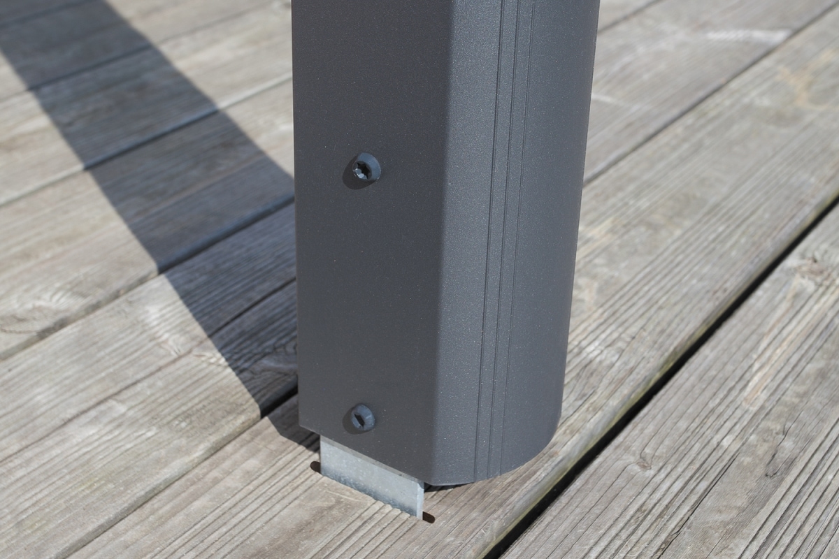 Skanholz Terrassendach »Monza«, Bedachung Verbund-Sicherheits-Glas, Aluminium