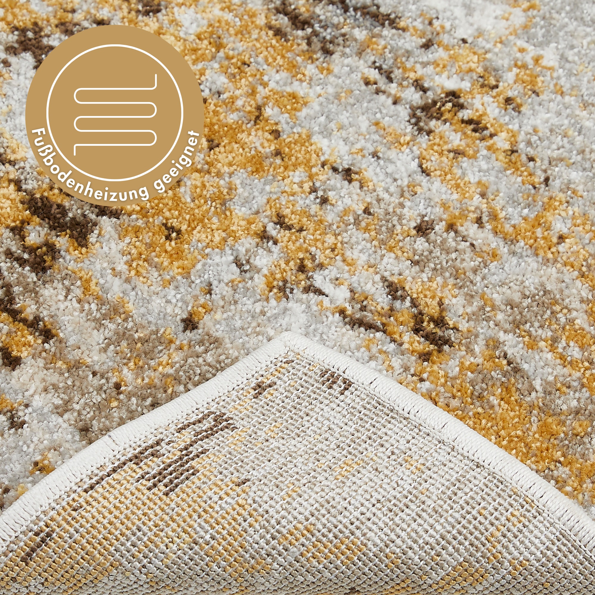LUXOR living Teppich »Montreal«, rechteckig, 12 mm Höhe, Kurzflor, modernes Design, Wohnzimmer, Schlafzimmer