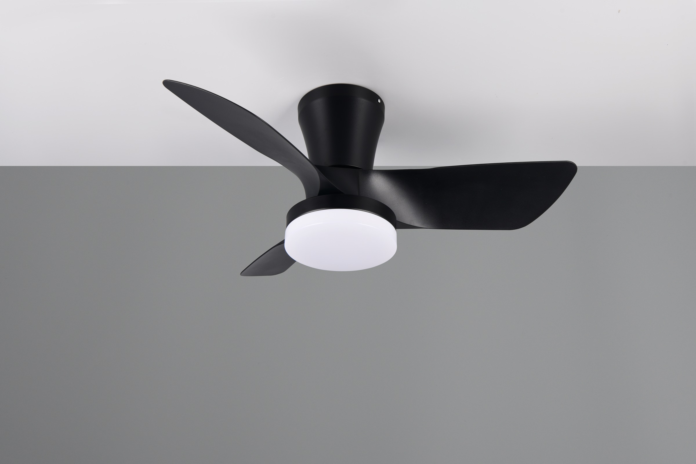 REALITY Leuchten LED Deckenleuchte »RANDERS mit Ventilator, Deckenventilator mit Licht inkl Fernbedienung«, 1 flammig, Leuchtmittel LED-Board | LED fest integriert, 6 Geschwindigkeiten Timer Vor- & Rücklauf LED dimmbar CCT Nachtlicht