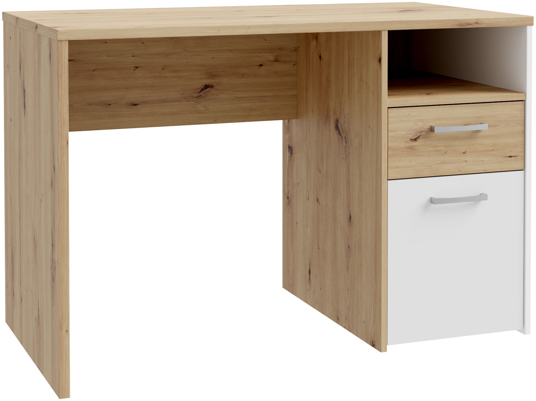 FORTE Schreibtisch »Culgoa«, Schreibtisch, Stauraum, Schubkasten, Türe, offenes Fach, pflegeleicht