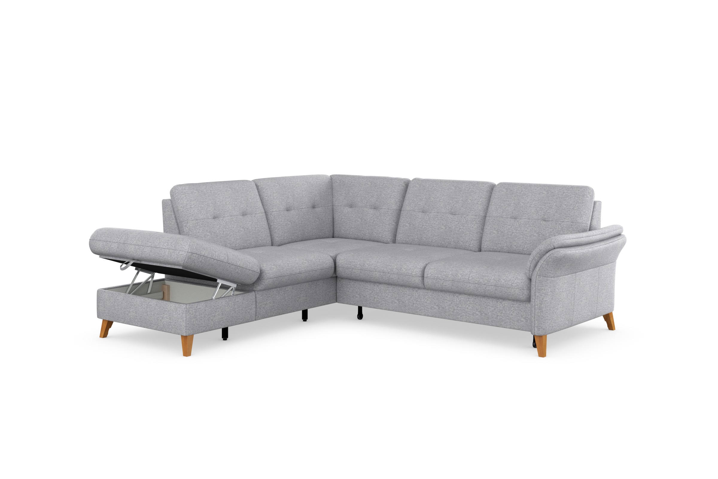 sit&more Ecksofa »Göteborg«, inkl. Sitztiefenverstellung, wahlweise mit Bettfunktion & Bettkasten