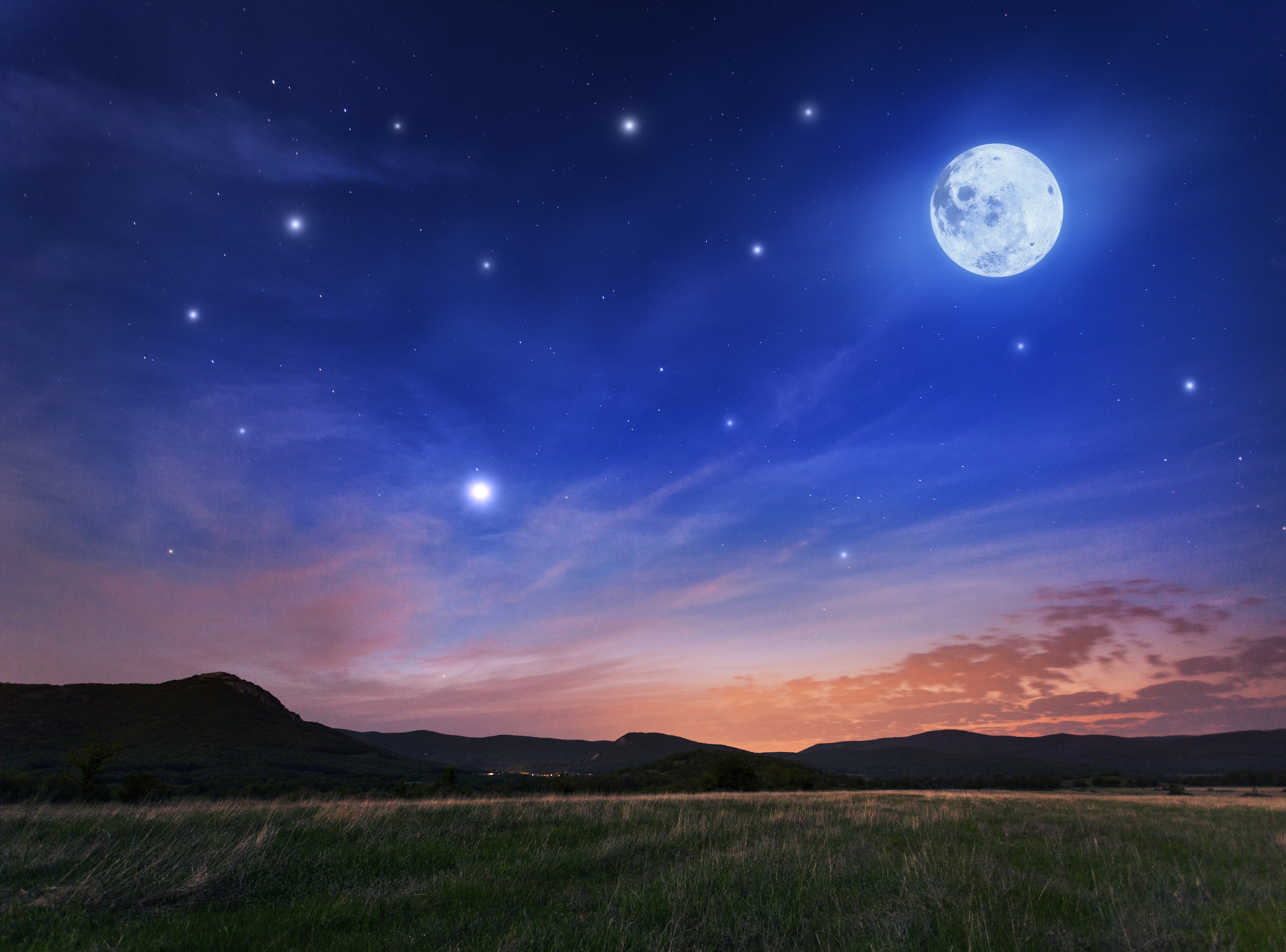 Papermoon Fototapete »Full Moon« glatt günstig online kaufen