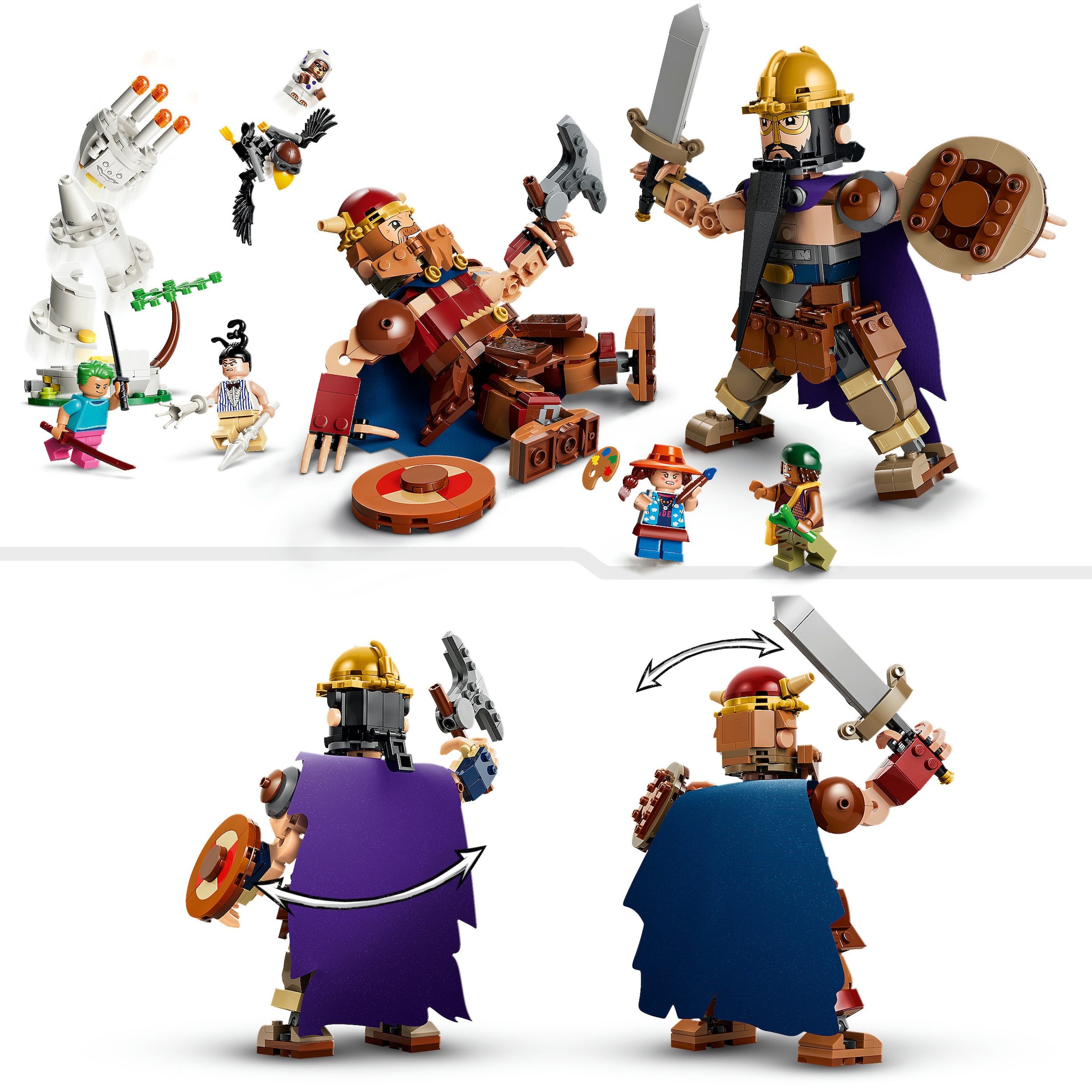 LEGO® Konstruktionsspielsteine »Woogey vs. Boogey – Riesen aus Little Garden (75644), LEGO ONE PIECE« Made in Europe