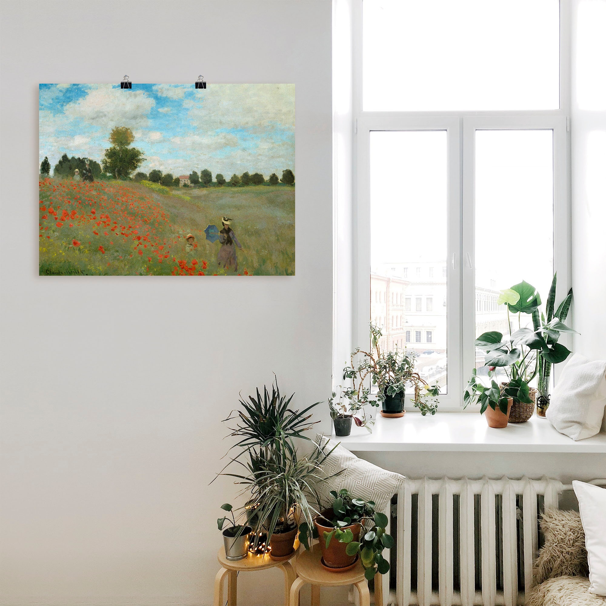 Artland Wandbild »Mohnfeld bei Argenteuil. 1873«, Blumen, (1 St.), als Leinwandbild, Poster, Wandaufkleber in verschied. Größen