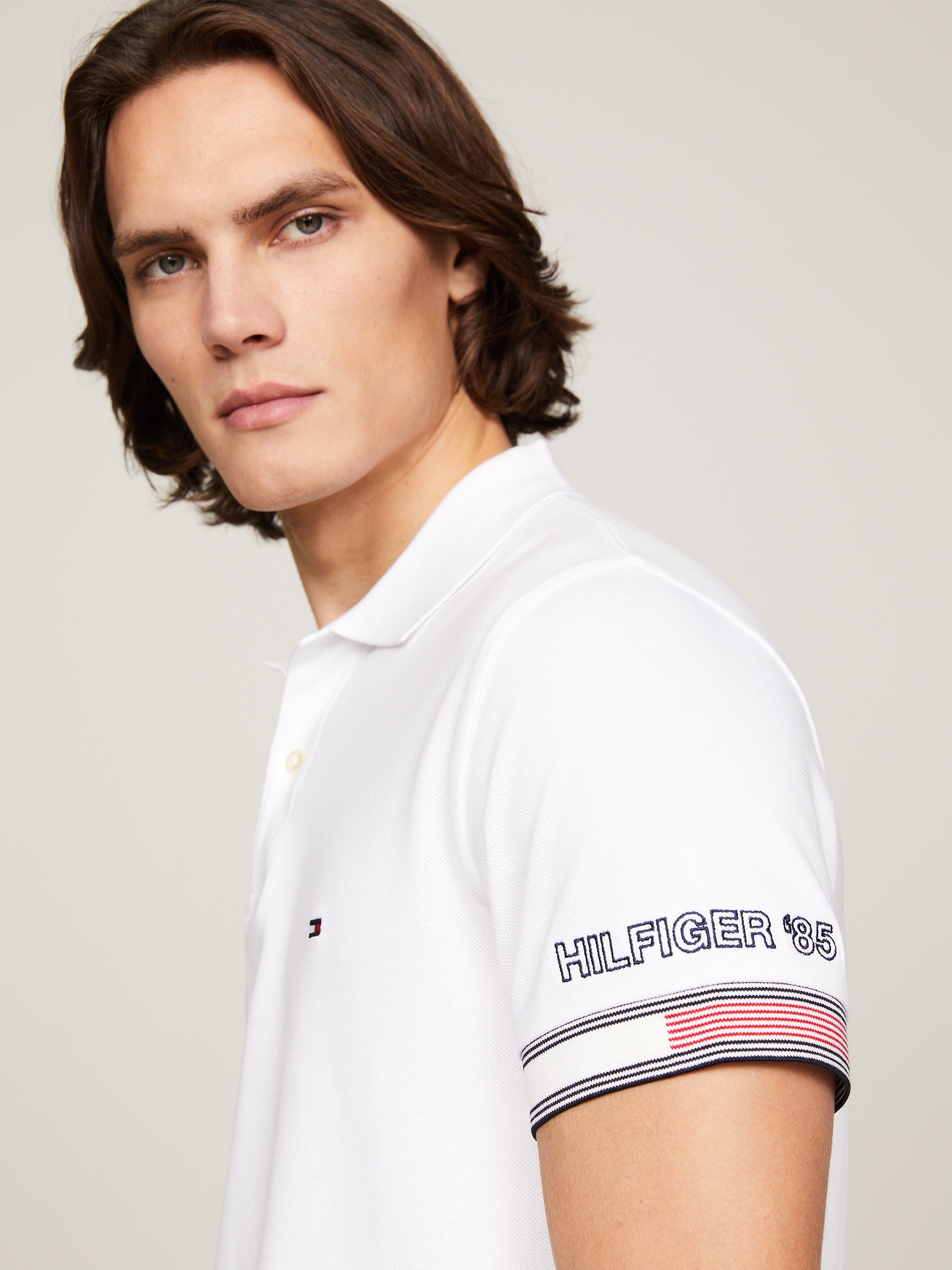 Tommy Hilfiger Poloshirt »FLAG CUFF SLIM POLO«