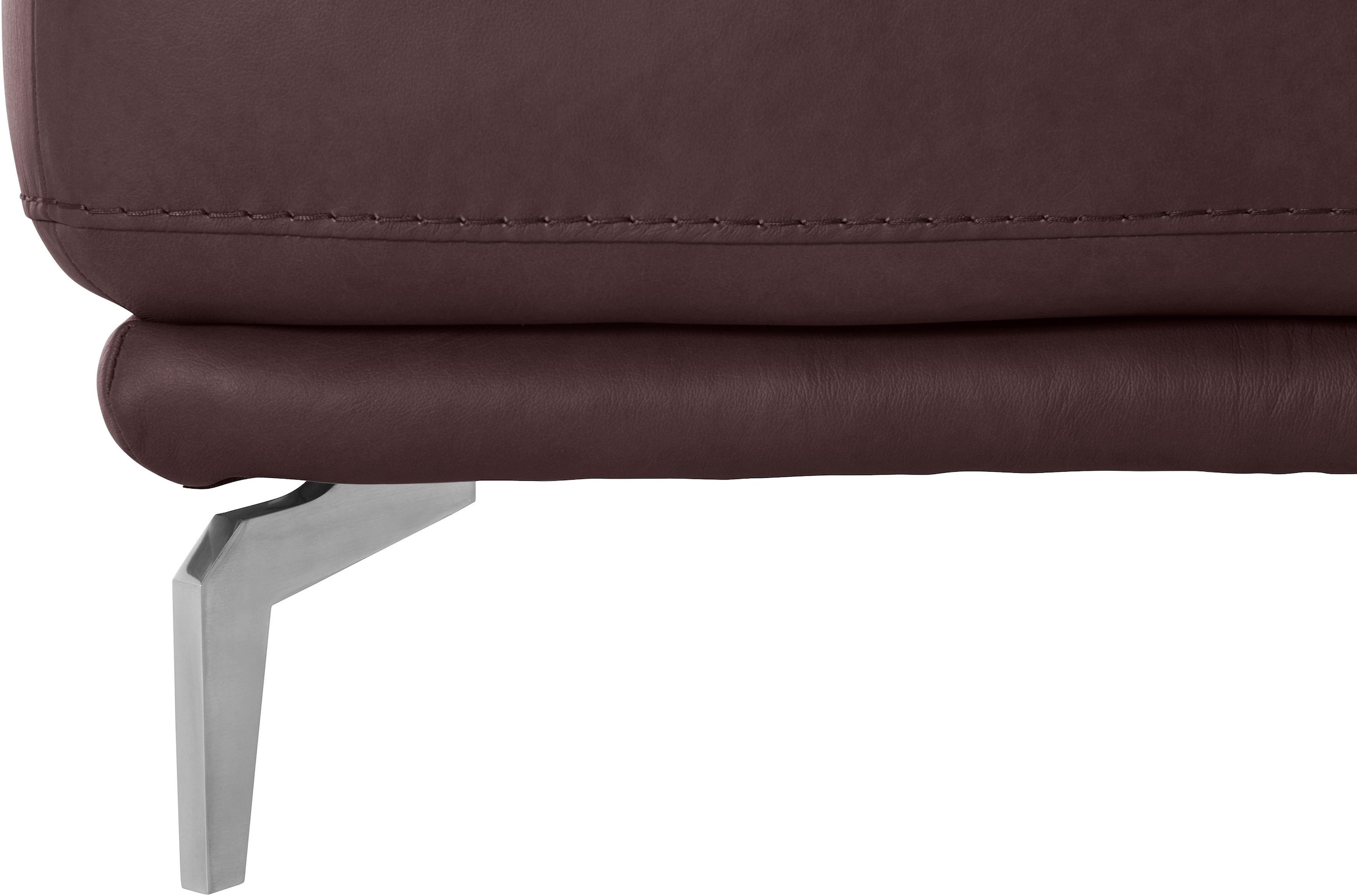W.SCHILLIG Hocker »montanaa«, mit Metallfüßen in Chrom glänzend, Breite 141 cm
