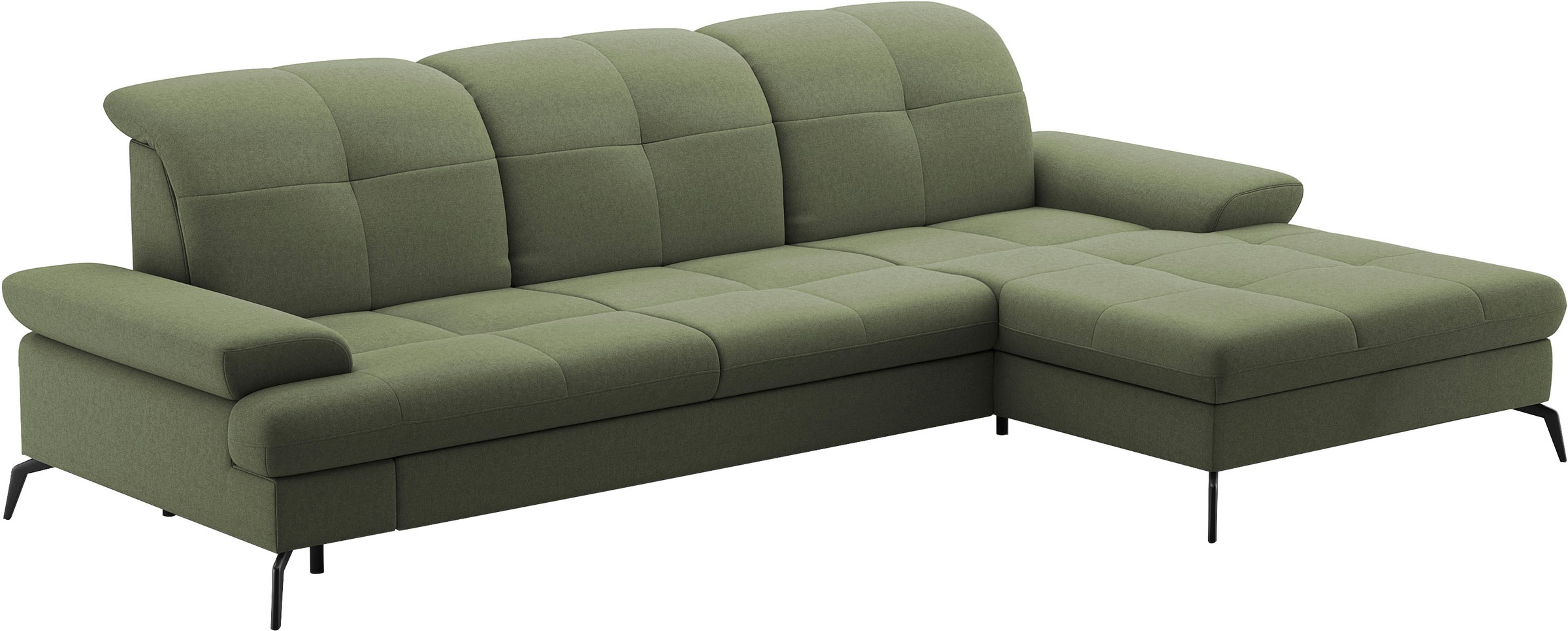 sit&more Ecksofa »Amica, L-Form, inkl. Sitztiefenverstellung & Armteilverstellung«, wahlweise mit Bettfunktion, Bettkasten und Kopfteilverstellung