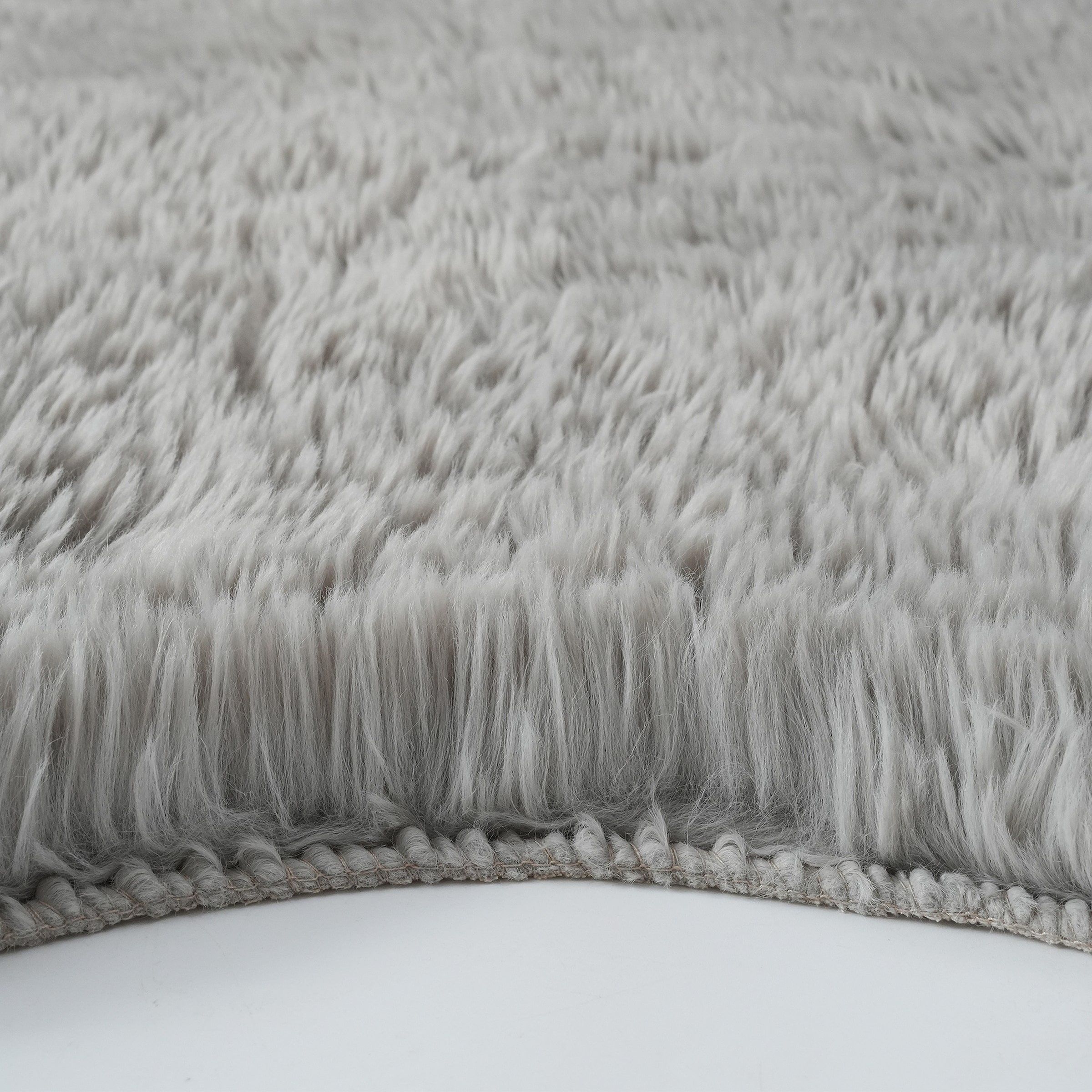 OTTO home Hochflor-Teppich »Mollin, Fellform, leichter Glanz« rechteckig 30 mm Höhe Kunstfell, Fellimitat, waschbar, flauschig, weich, Wohnzimmer