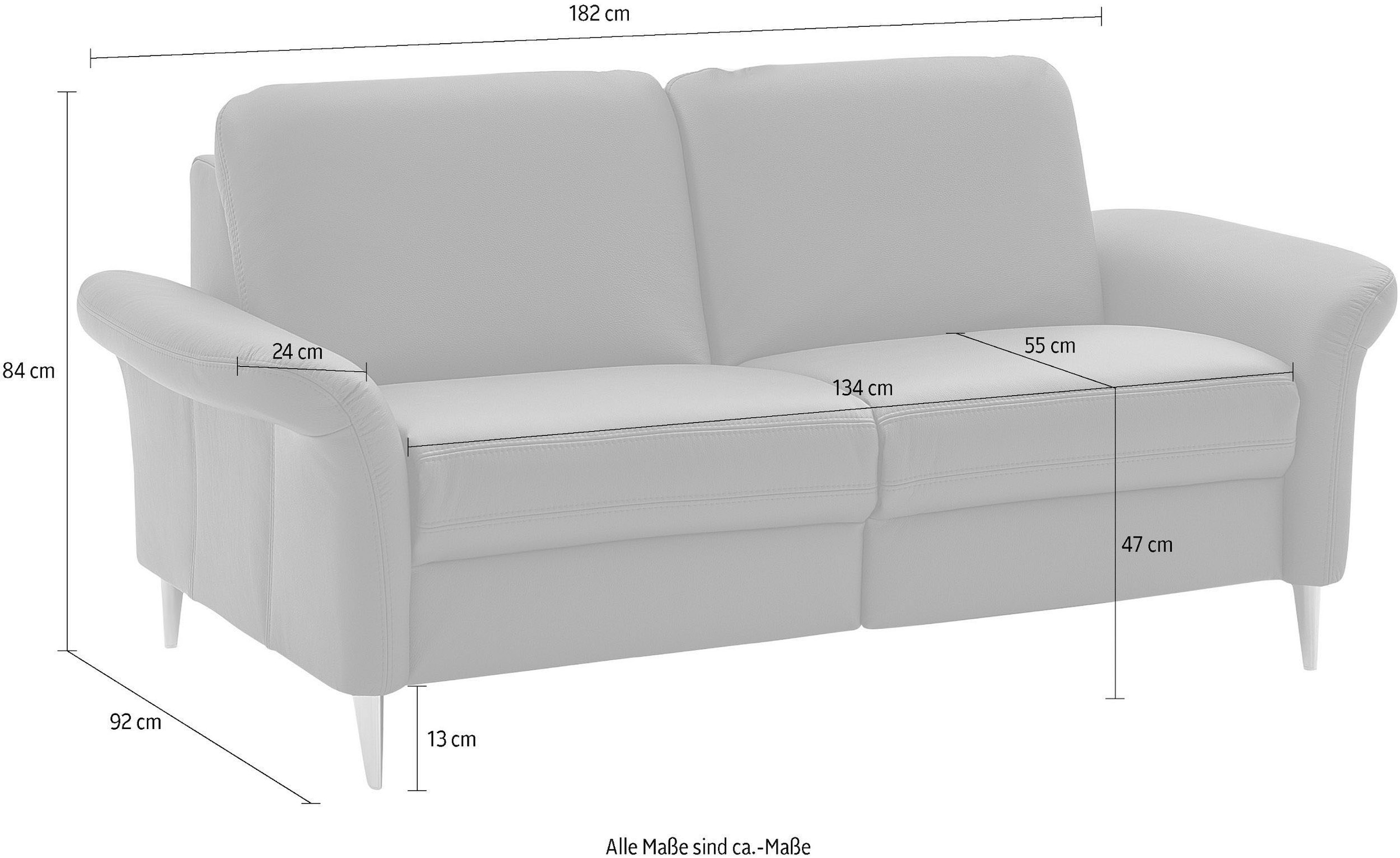 Die PlanBar 2,5-Sitzer »PN-EM23187 ohne Kopfstützen« mit Federkern für einen hohen Sitzkomfort