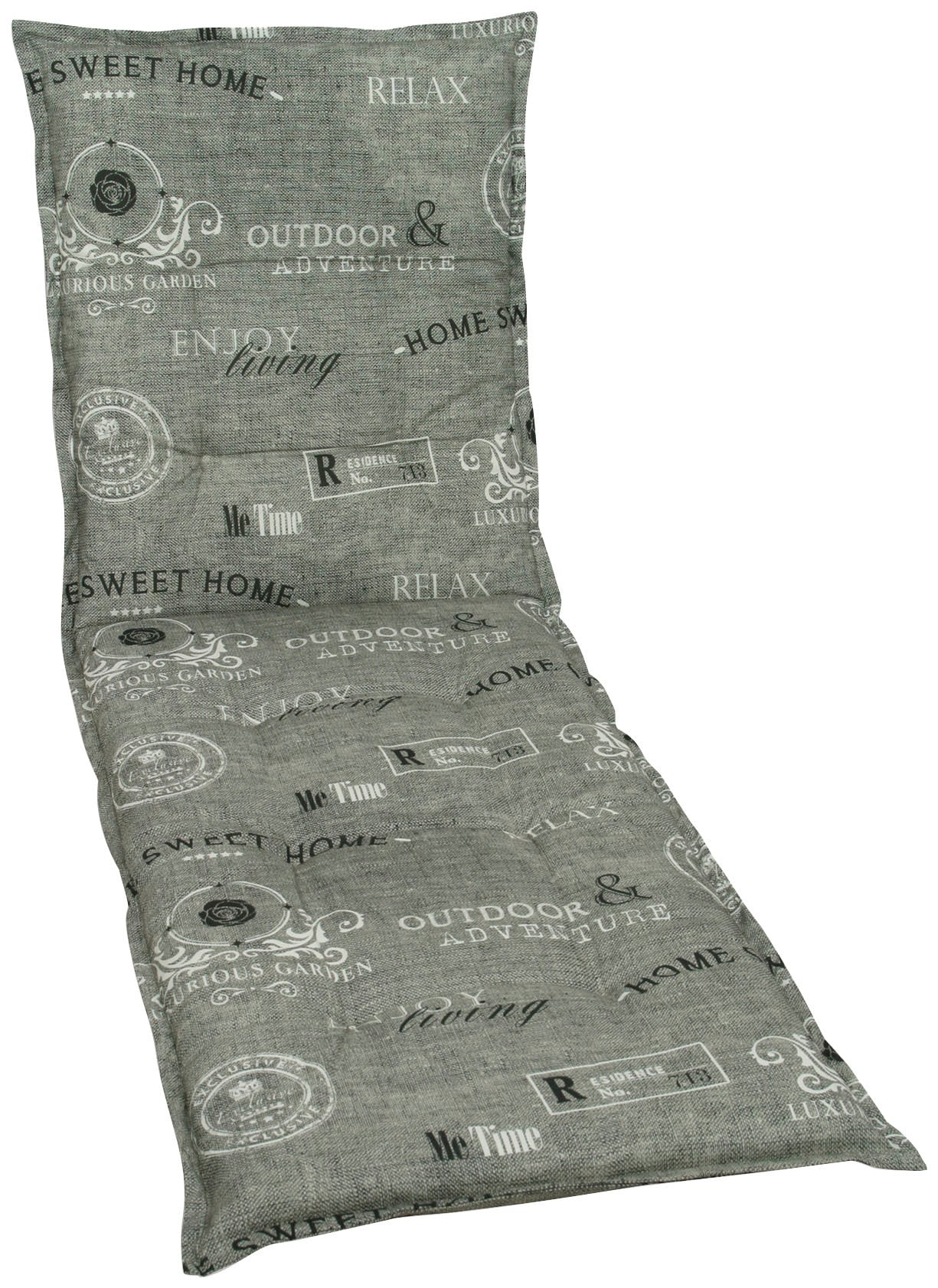 GO-DE Liegenauflage hellgrau Bezug: 65% Polyester, 35% Baumwolle