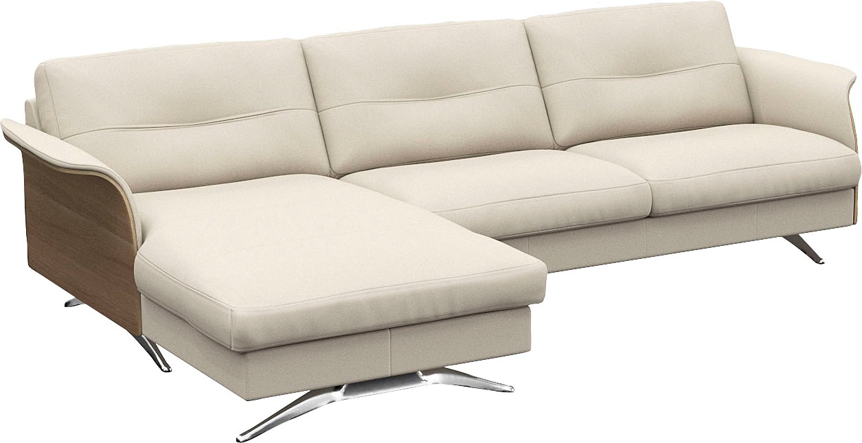 FLEXLUX Ecksofa »Glow bequem und komfortabel durch hochwertigen Sitzaufbau, günstig online kaufen