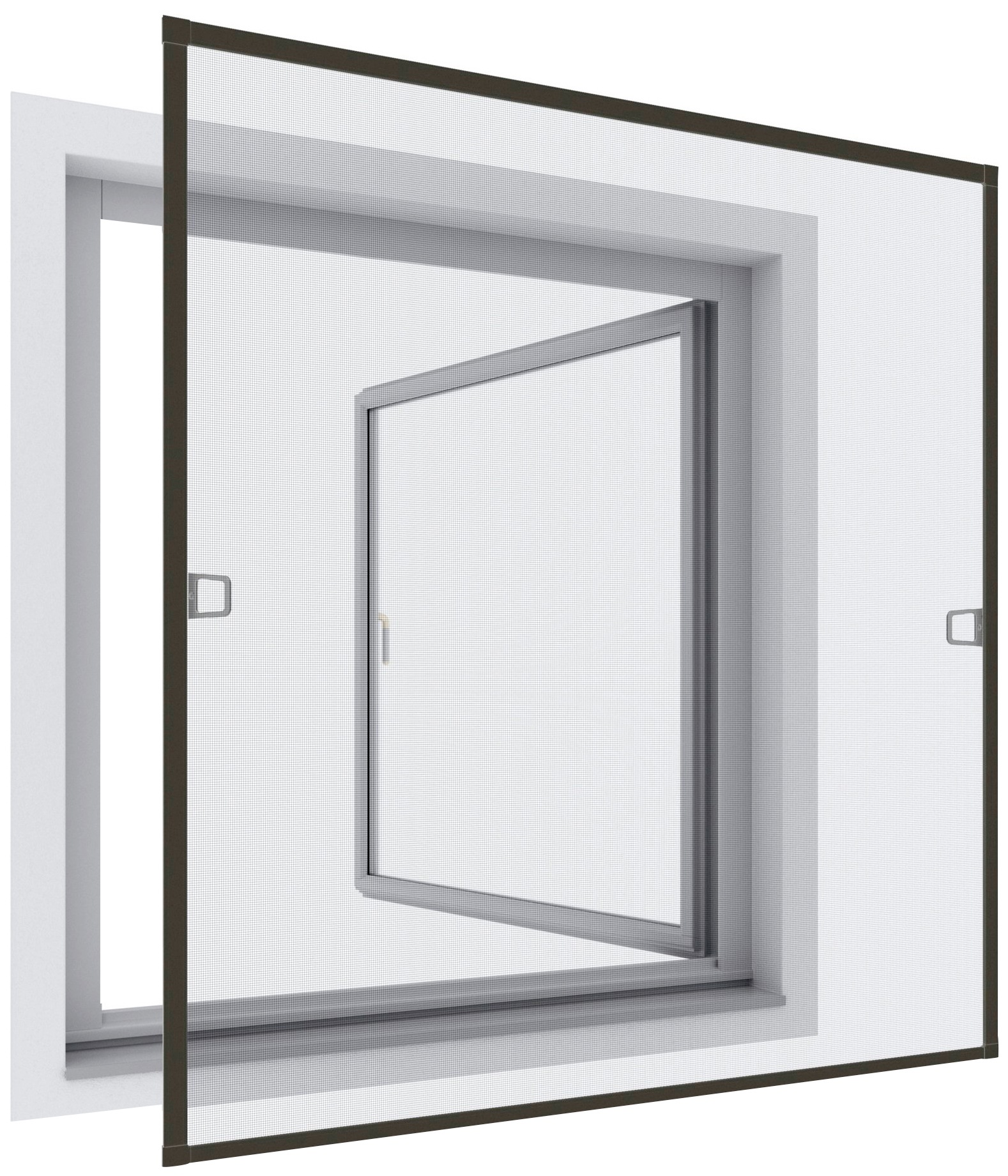 Windhager Insektenschutz-Fensterrahmen »RHINO«, BxH: 100x120 cm