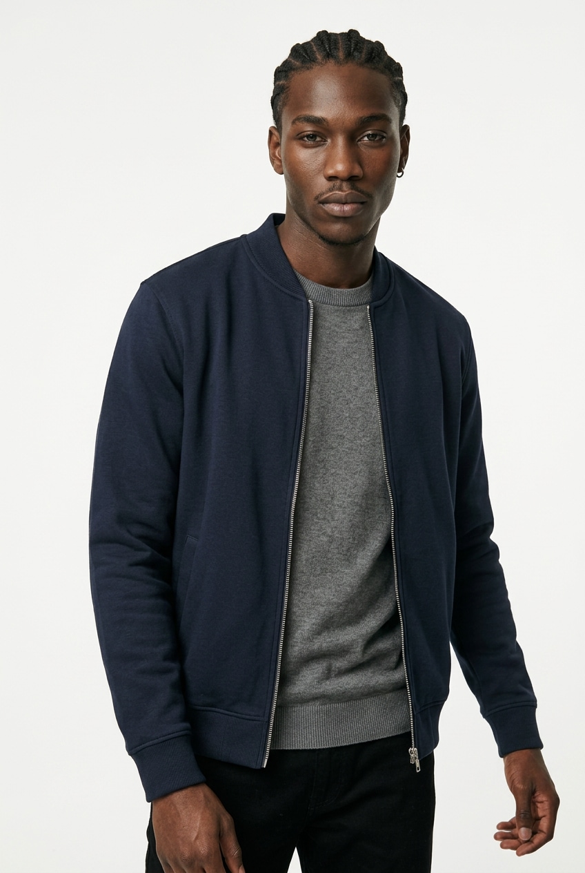 ONLY & SONS Sweatjacke »ONSCERES REG ZIP BOMBER JCK NOOS« Baumwollmischung, regular fit
