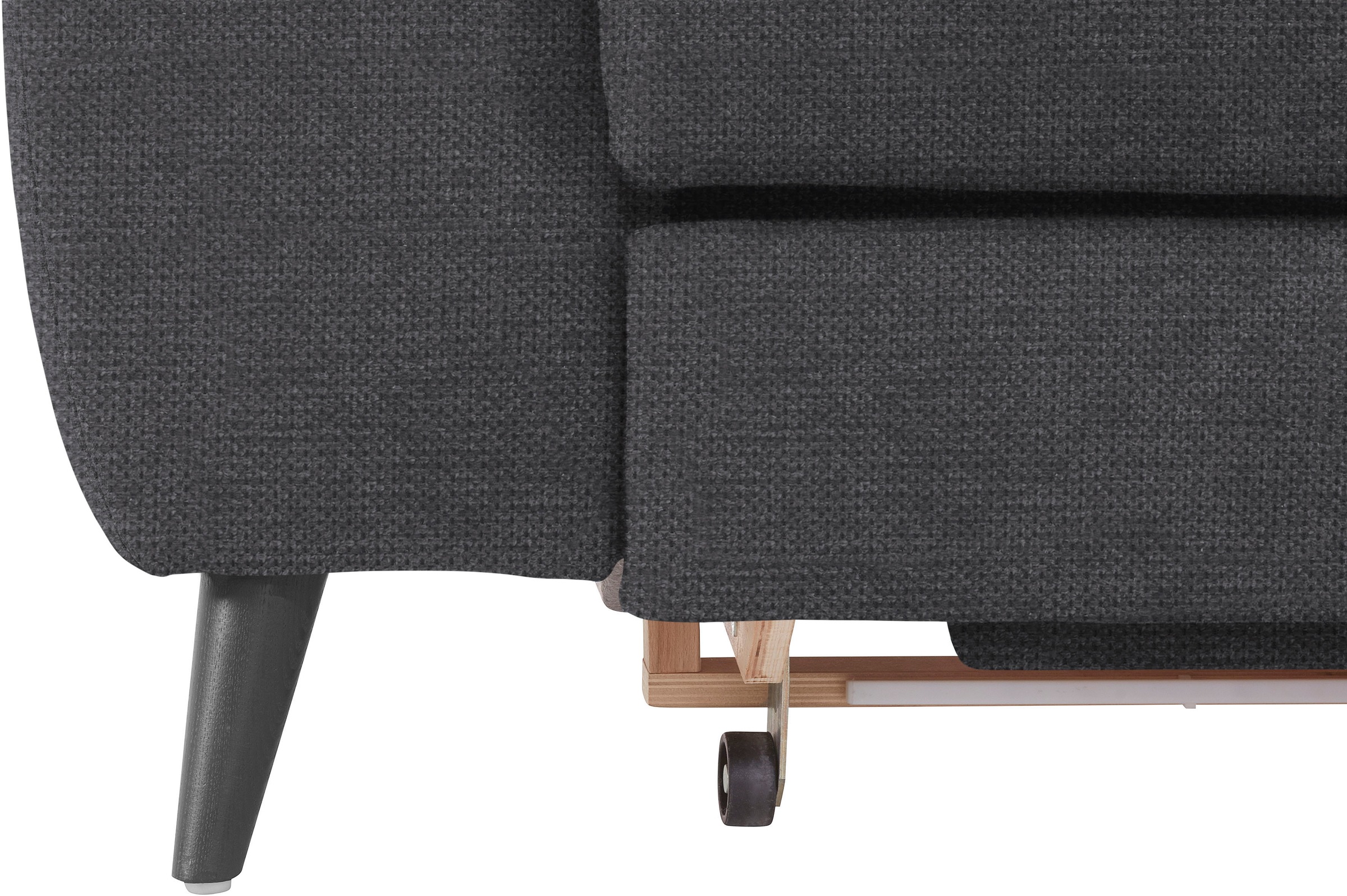 COTTA Ecksofa »Mia L-Form mit 3 Zierkissen«, wahlweise mit Bettfunktion, Bettkasten, Beleuchtung & Wireless-Charger