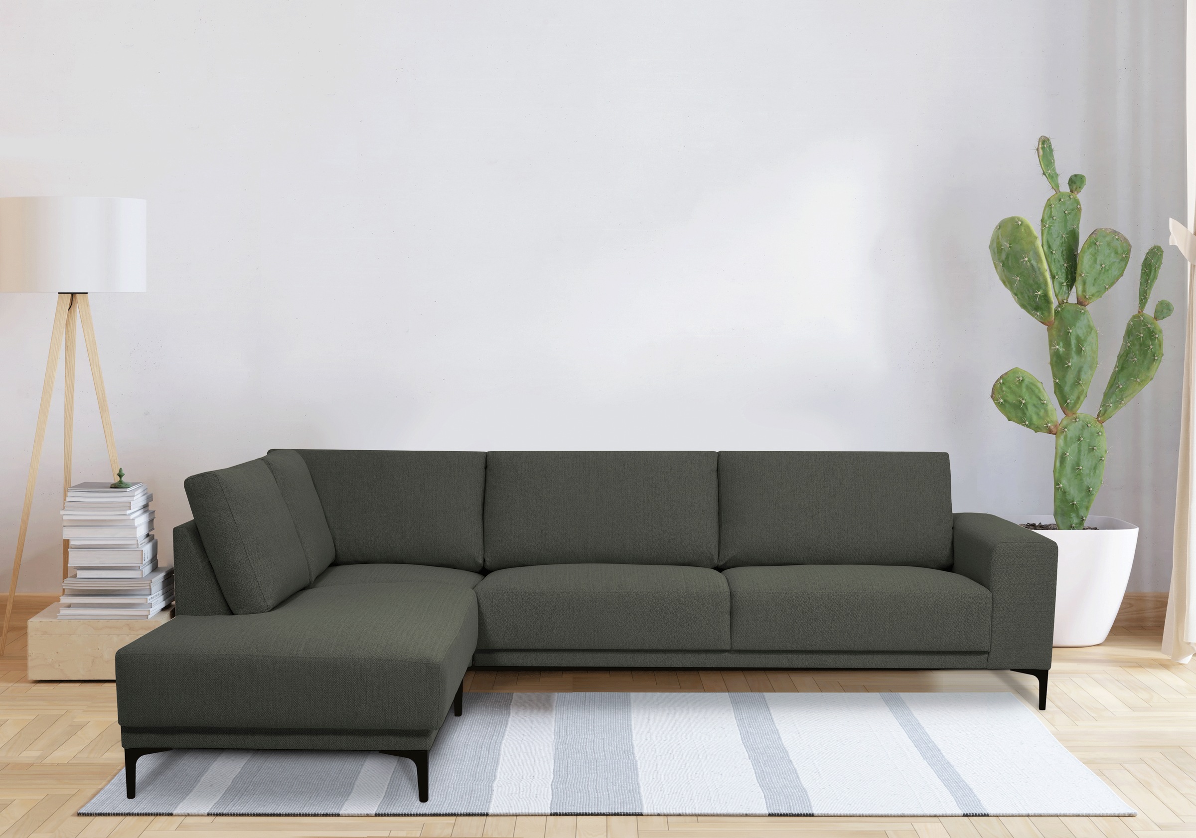 Places of Style Ecksofa »Xander, L-Form,«, Breite 289 cm, Webstoff, Soft-To günstig online kaufen