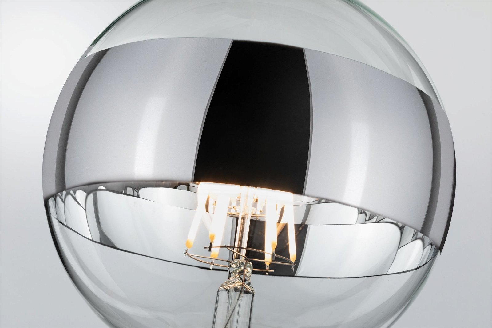 Paulmann LED-Leuchtmittel »G125 Ringspiegel 640lm 2700K 6,5W 230V silber«, 1 St., Warmweiß