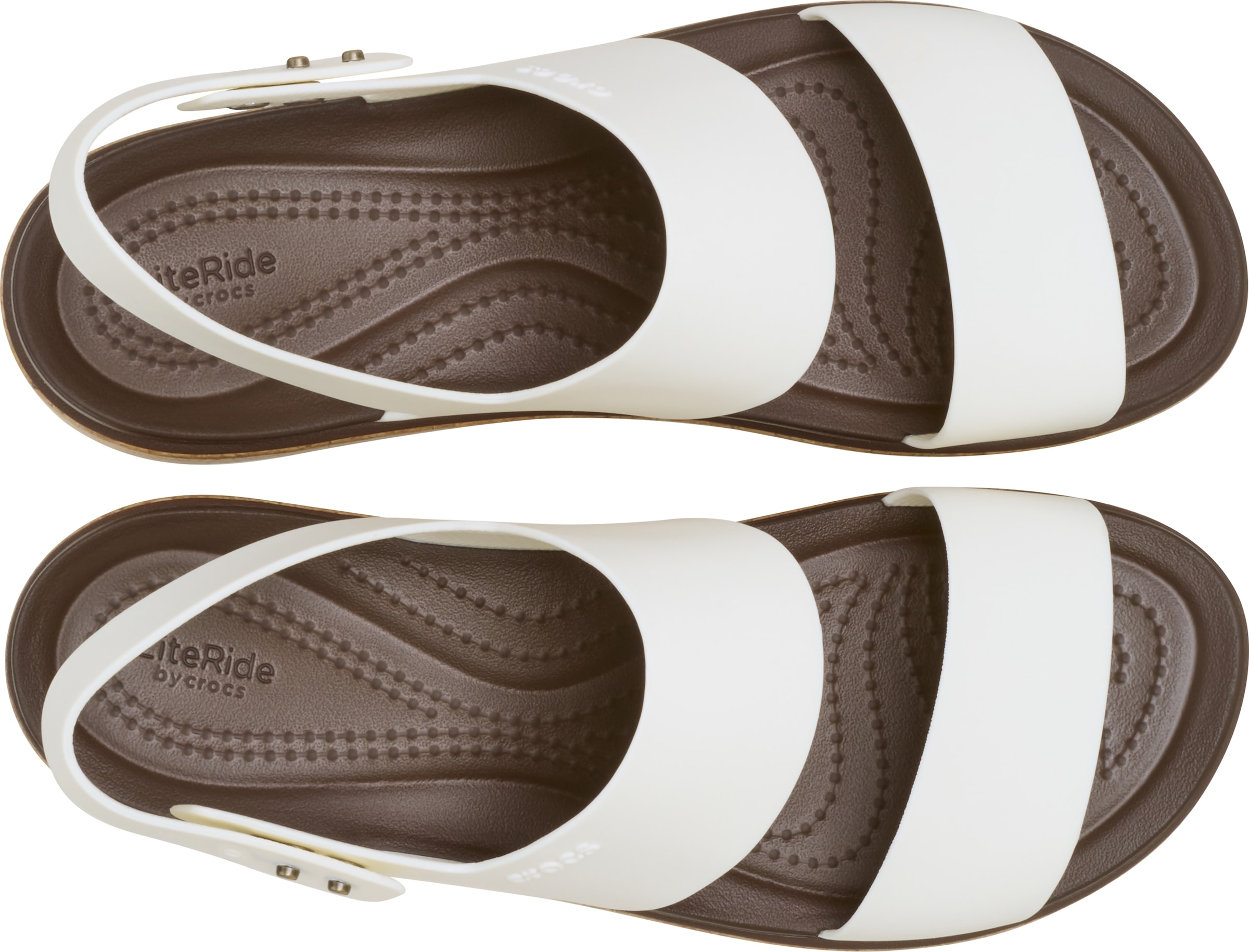 Crocs Keilsandalette »Brooklyn Cork Low Wedge«, Plateausandale, Sommerschuh mit Korkplateau