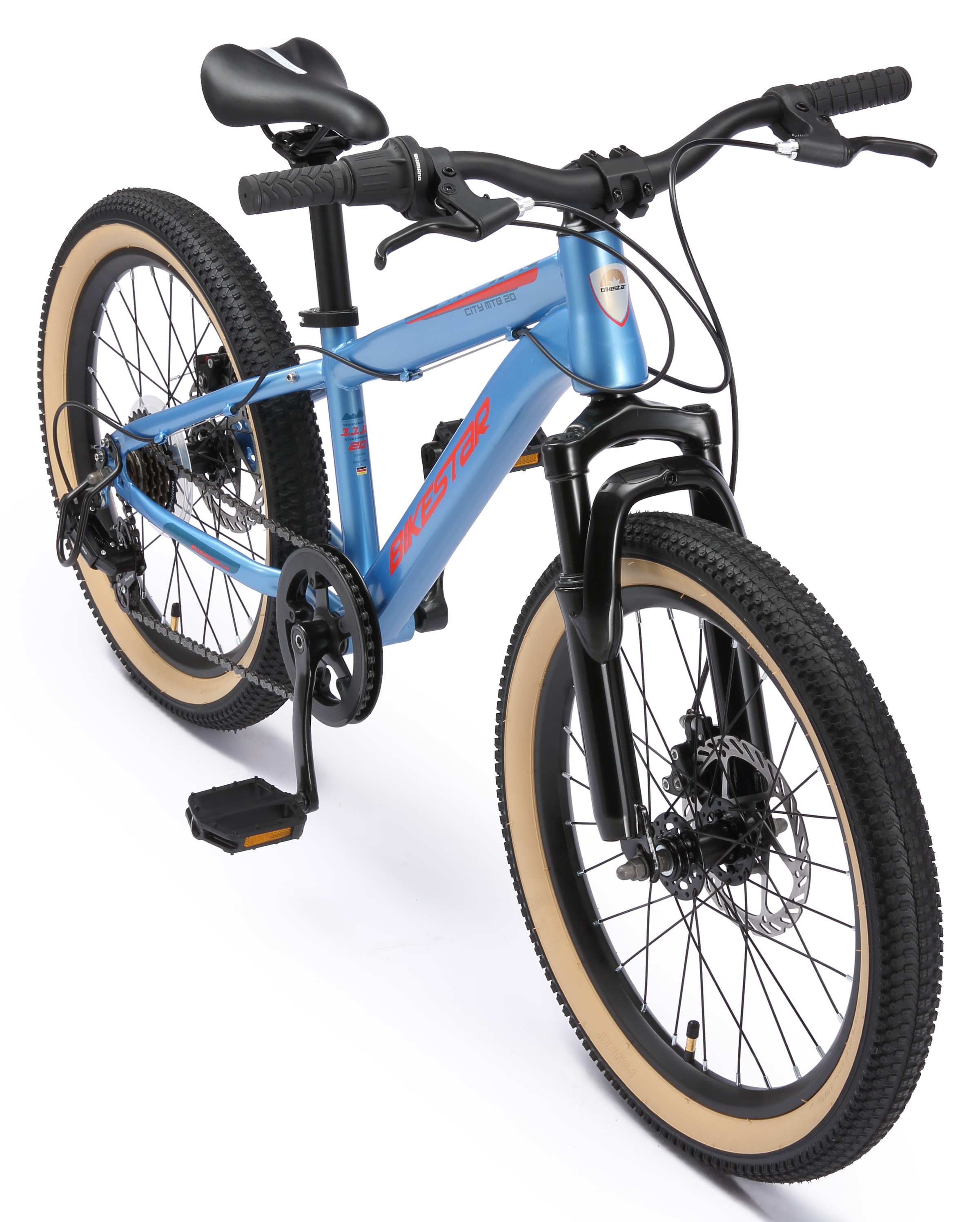 Bikestar Jugendfahrrad 7 Gang Shimano RD-TY21 Schaltwerk Kettenschaltung