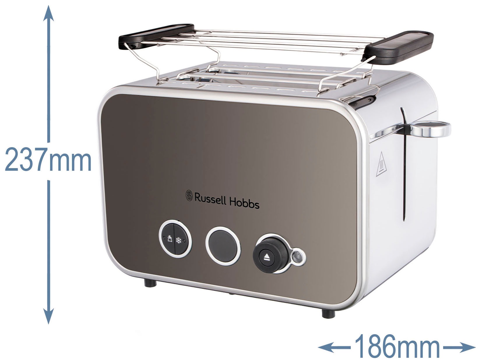 RUSSELL HOBBS Toaster »Distinctions Titanium 26432-56«, 2 kurze Schlitze, für 2 Scheiben, 1600 W