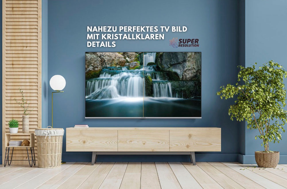 Hanseatic QLED-Fernseher, 126 cm/50 Zoll, 4K Ultra HD, Android TV-Smart-TV