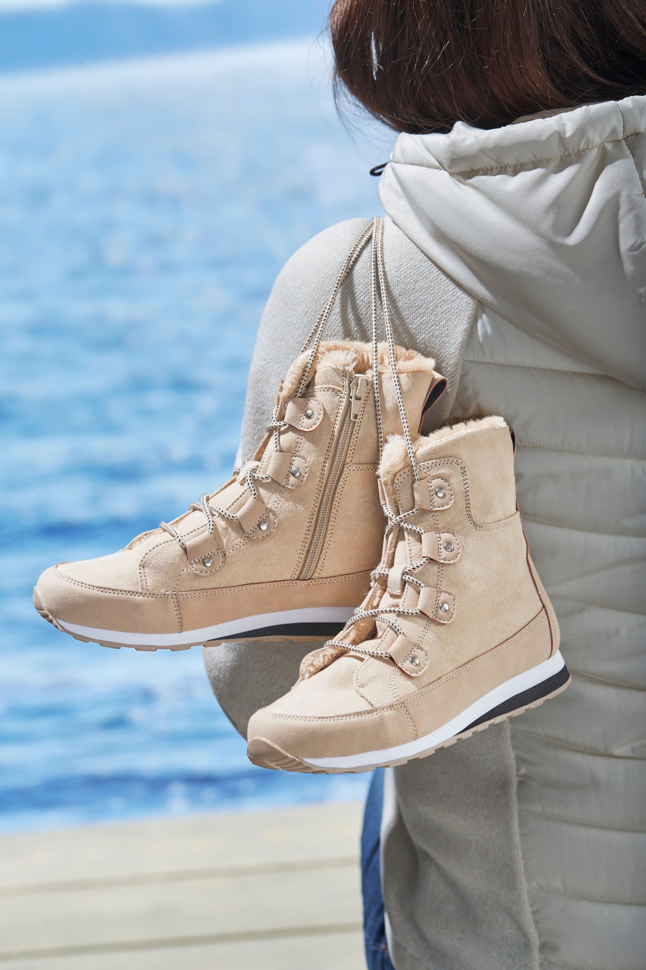 Vivance Stiefelette, mit Warmfutter, Winterstiefel, Stiefel, Boots VEGAN