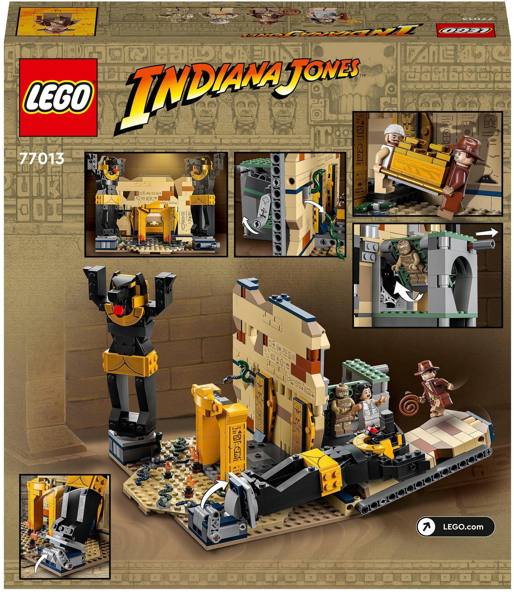 LEGO® Konstruktionsspielsteine »Flucht aus dem Grabmal (77013), LEGO® Indiana Jones«, (600 St.), Made in Europe