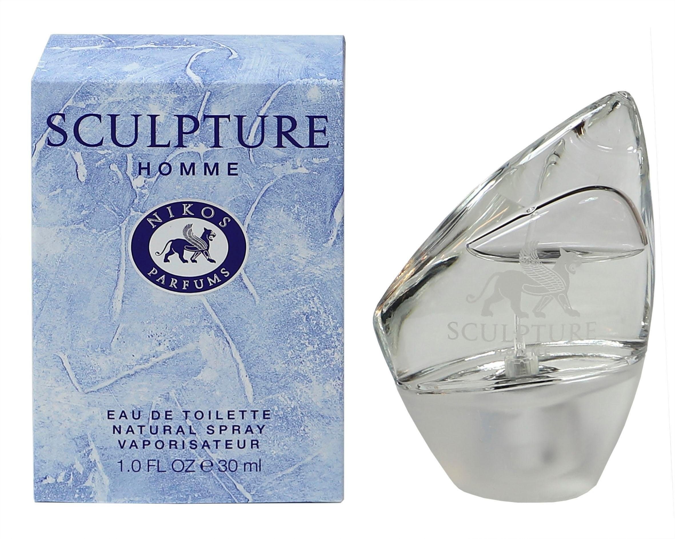 NIKOS PARFUMS Eau de Toilette »Sculpture Homme«, Fruchtige Frische trifft auf warme, maskuline Holztöne.