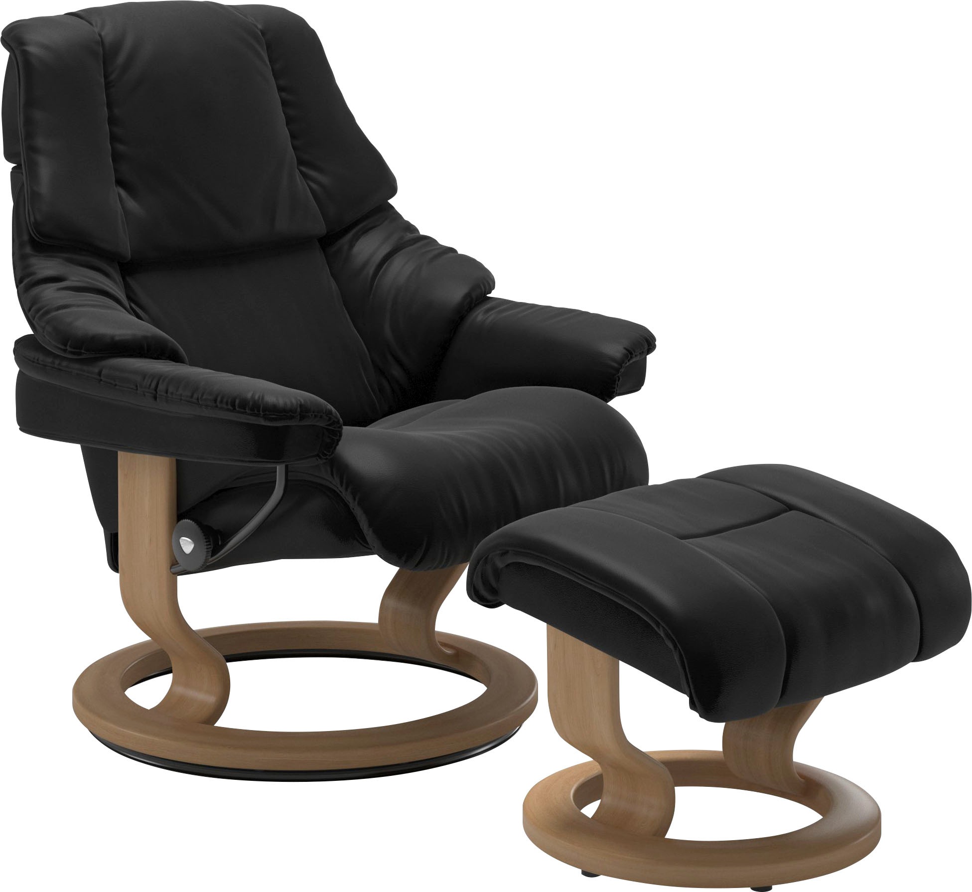 Stressless® Relaxsessel »Reno«, (Set, Relaxsessel mit Hocker), mit Hocker, günstig online kaufen