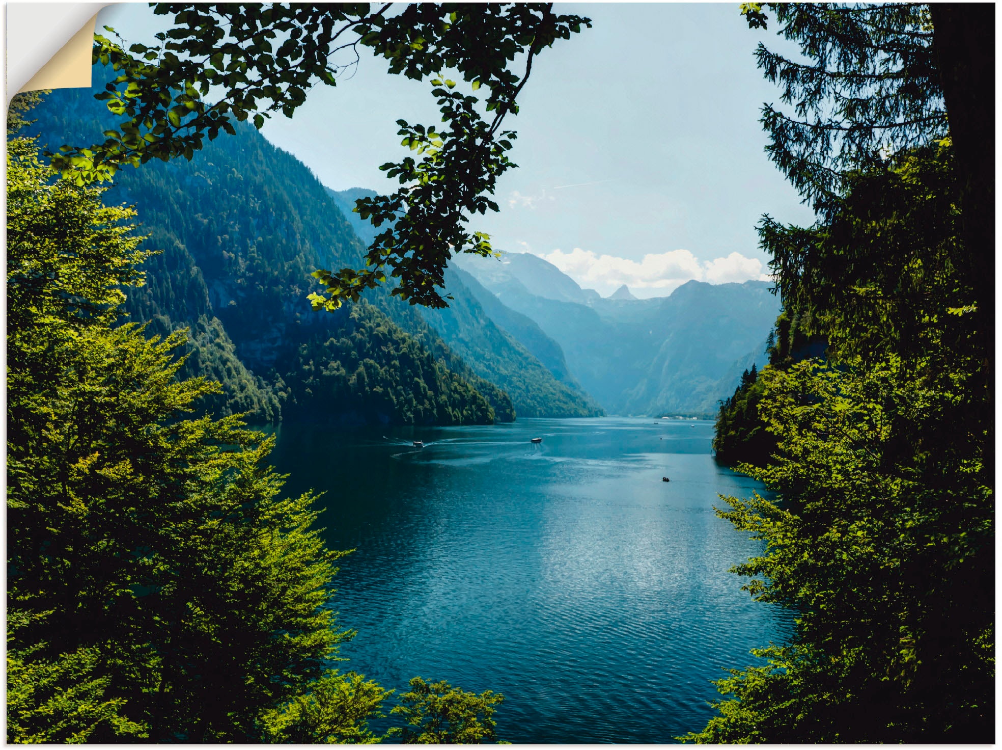 Artland Wandbild »Malerwinkel Königssee- Alpen«, Berge, (1 St.), als Leinwa günstig online kaufen