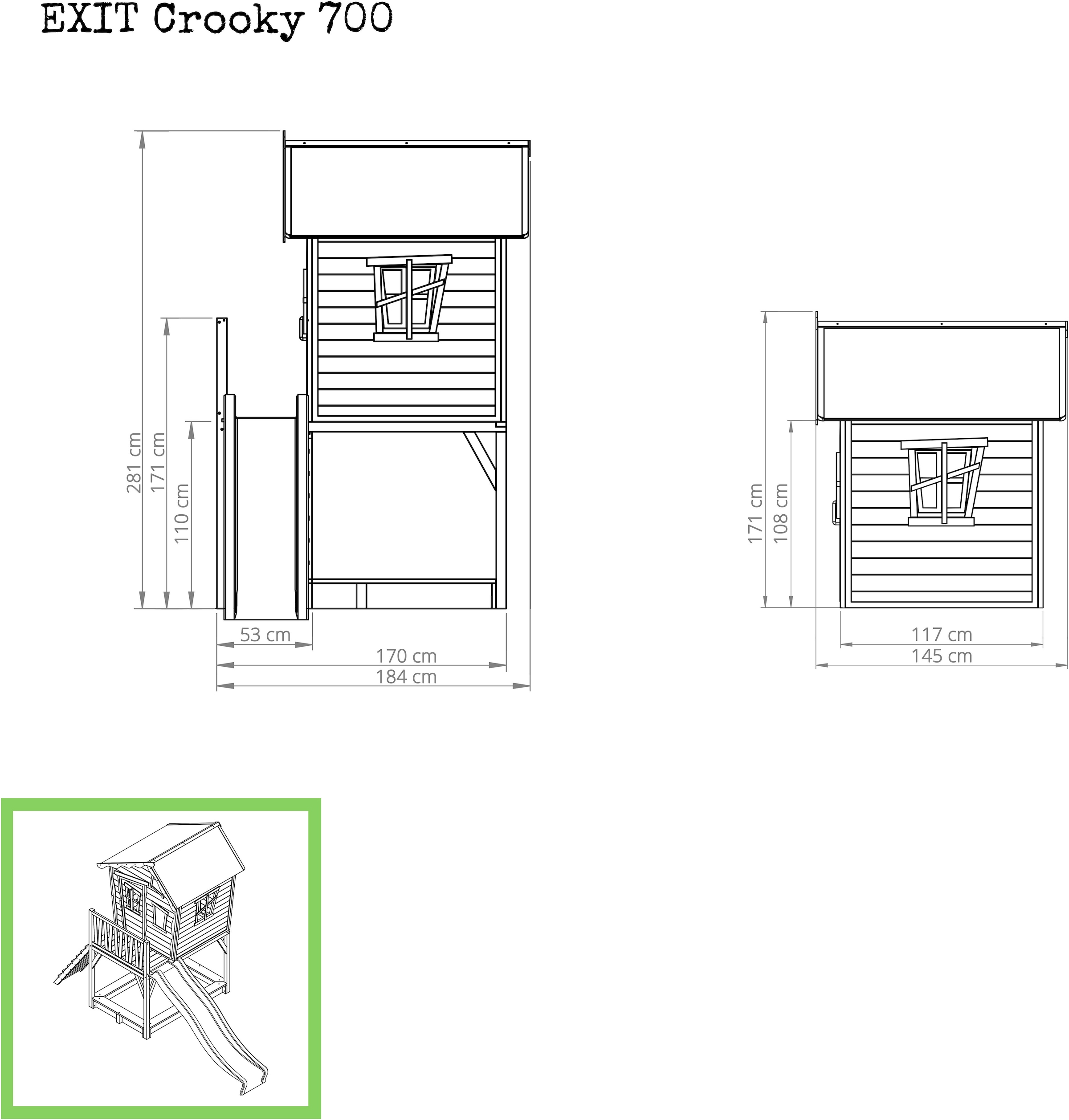 EXIT Spielhaus »Crooky 700«, FSC® - schützt Wald - weltweit