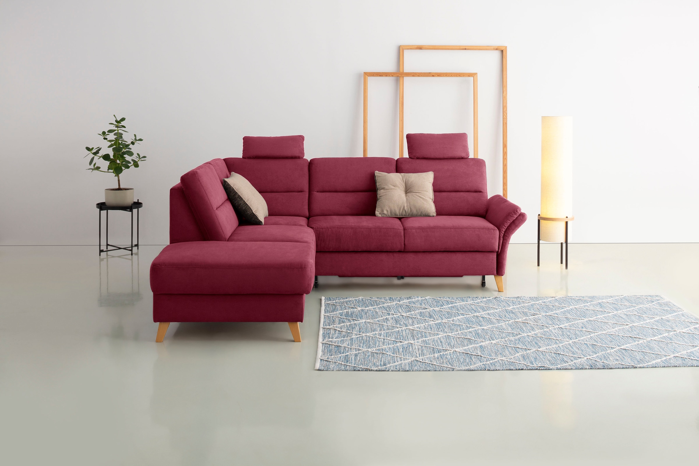 Home affaire Ecksofa »Westerland L-Form« Federkern-Polsterung, wahlweise mi günstig online kaufen