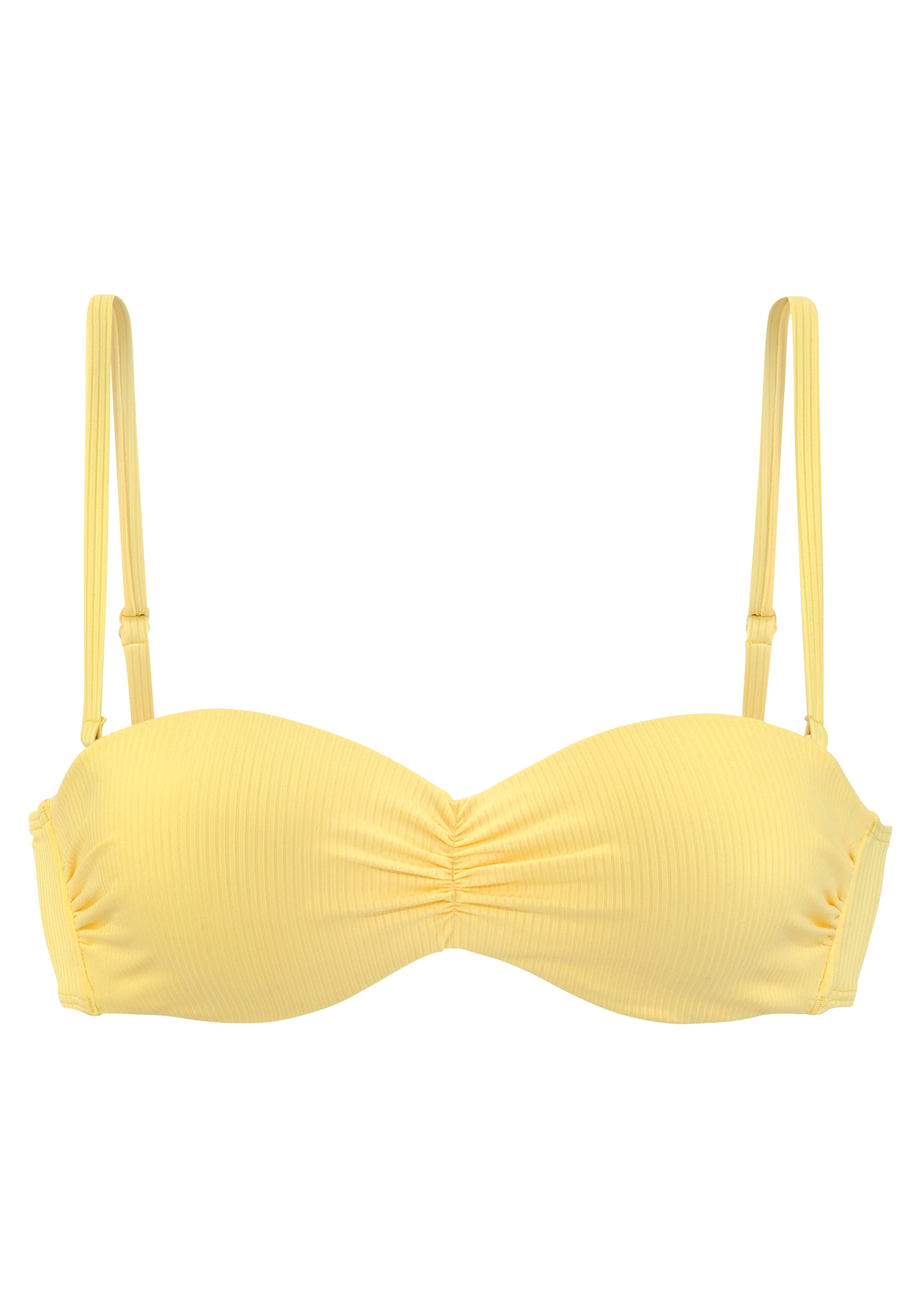 Venice Beach Bandeau-Bikini-Top »Lucky«, aus gerippter Strukturware