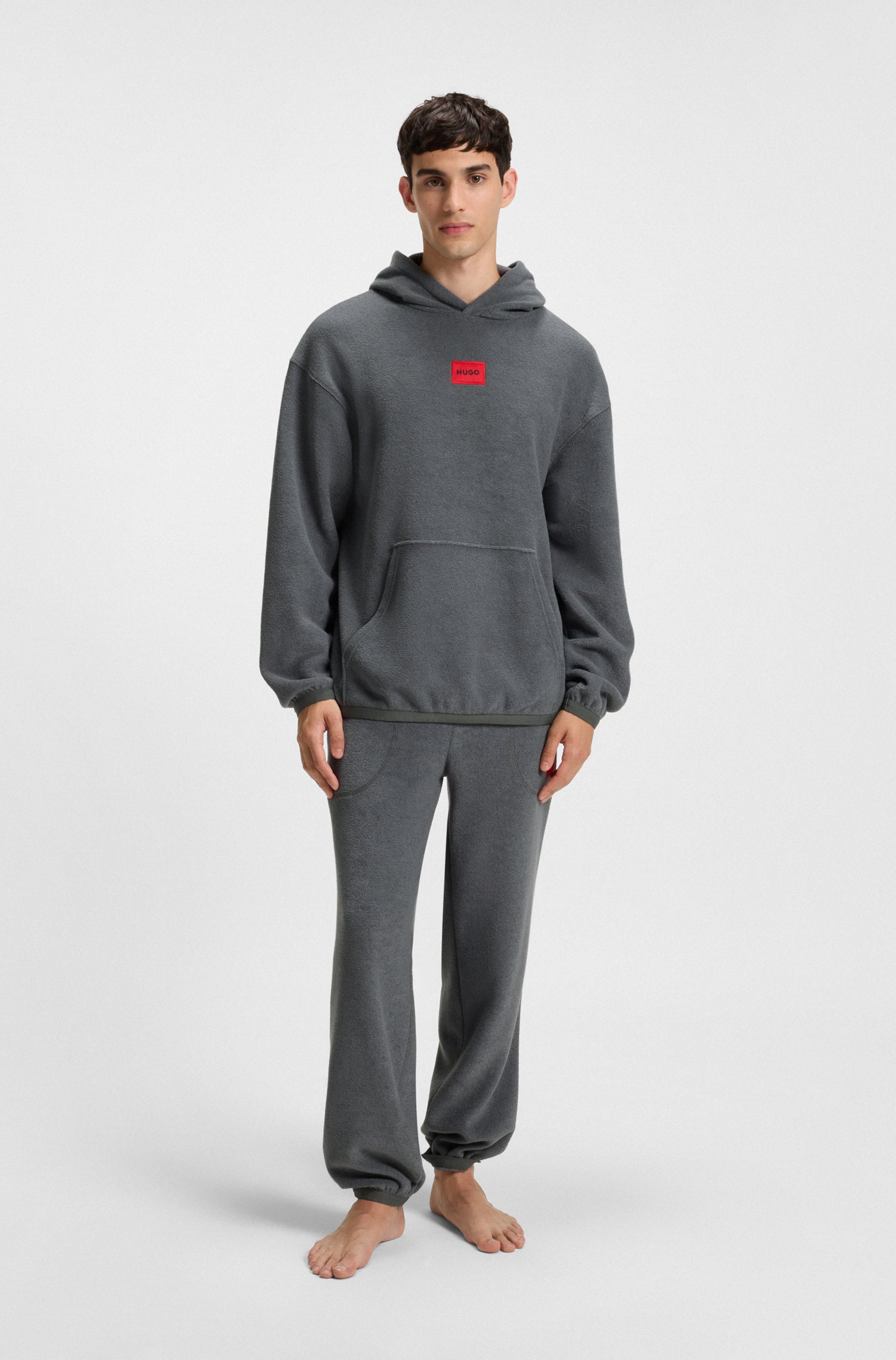 HUGO Underwear Hoodie Relaxed Fit, Fleece-Qualität