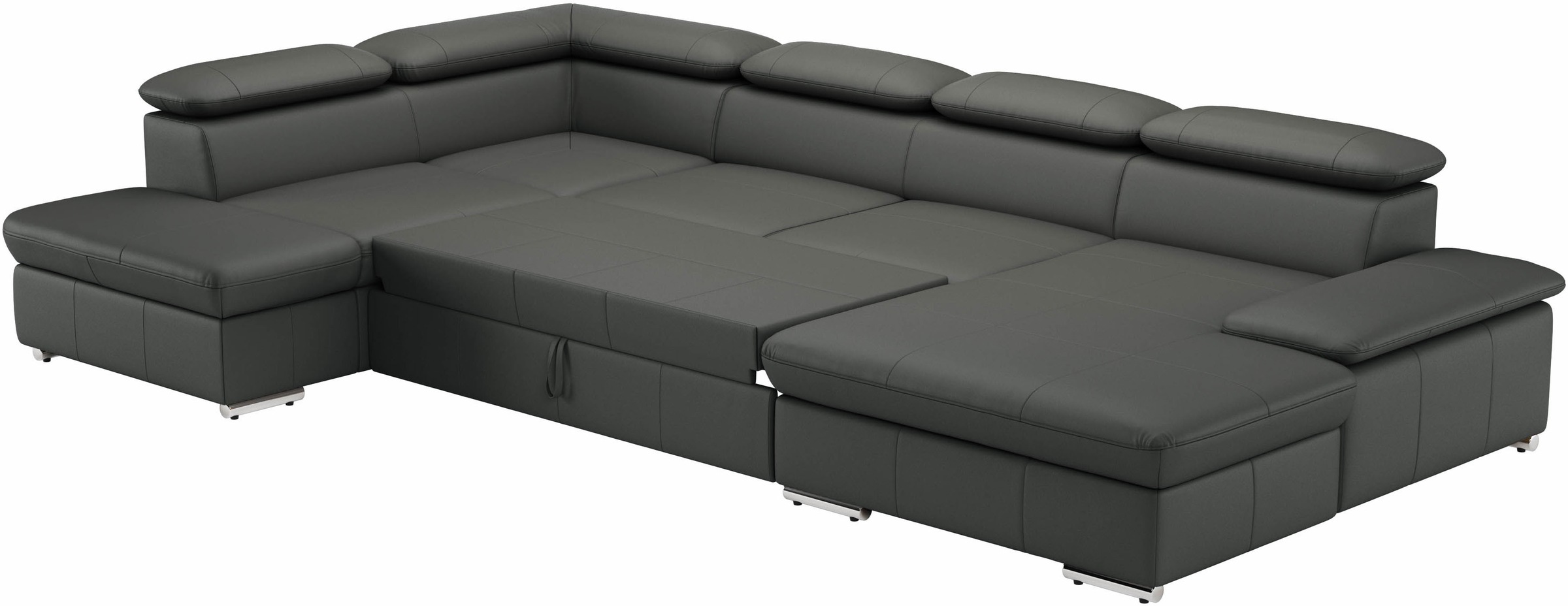 sit&more Wohnlandschaft »Valantine U-Form«, inkl. Kopf- und Armteilverstellung, wahlweise mit Bettfunktion