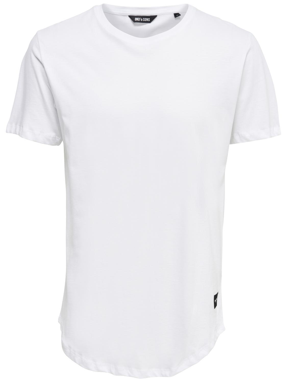 ONLY & SONS Rundhalsshirt »ONSMATT LONGY SS TEE 5-PACK« Packung, 5 tlg. Baumwolle, relaxed fit, lang geschnitten