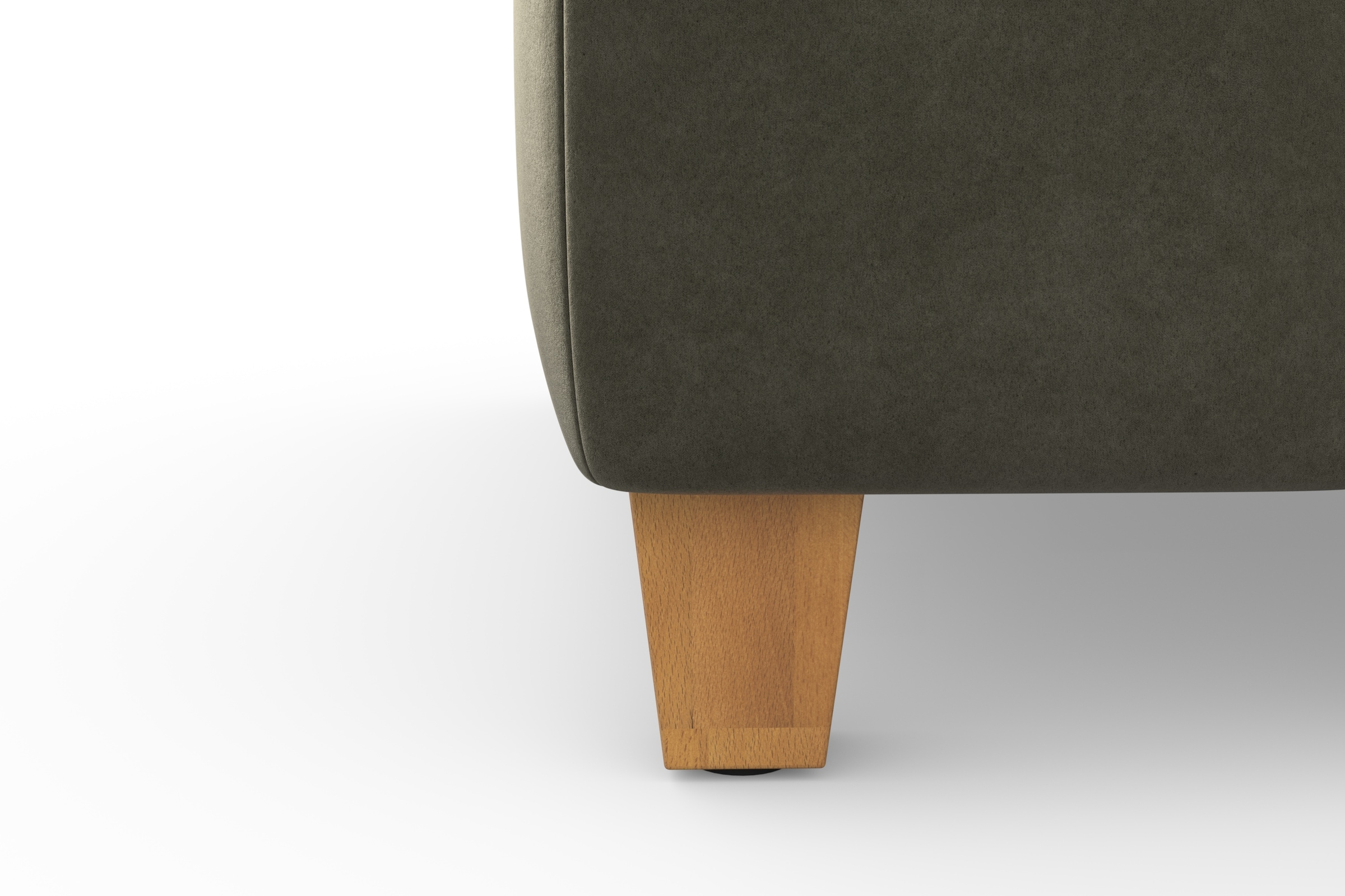 sit&more Ecksofa »Westham L-Form«, mit Recamiere, mit oder ohne Bettfunktion, Bettkasten, Füße Eiche