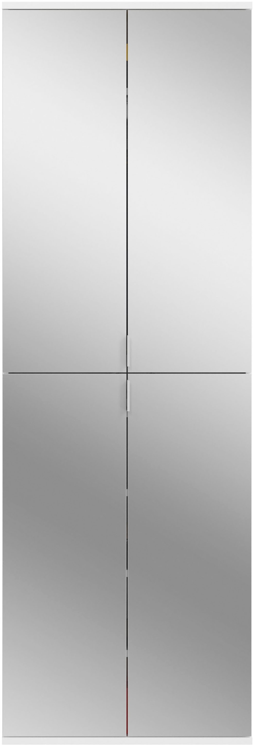 INOSIGN Garderoben-Set »Trondheim, Breite 122 cm, best. aus 2 Schränken, 8 Türen, 18 Fächer«, (Set, 2 St.), inkl. ausziehbarer Kleiderstange, Garderobenschrank, Kleiderschrank