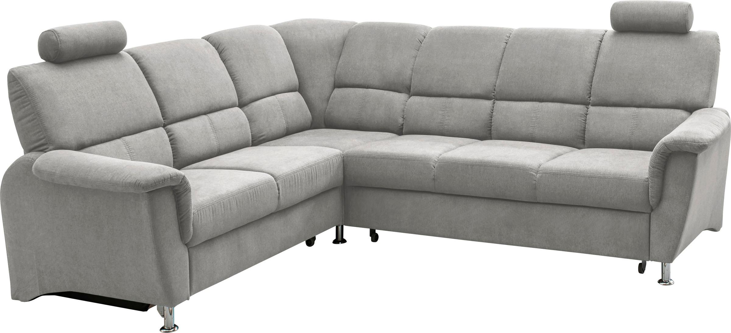 Home affaire Ecksofa »Pisa L-Form, mit Schlaffunktion, Stauraum, 2x höhenve günstig online kaufen