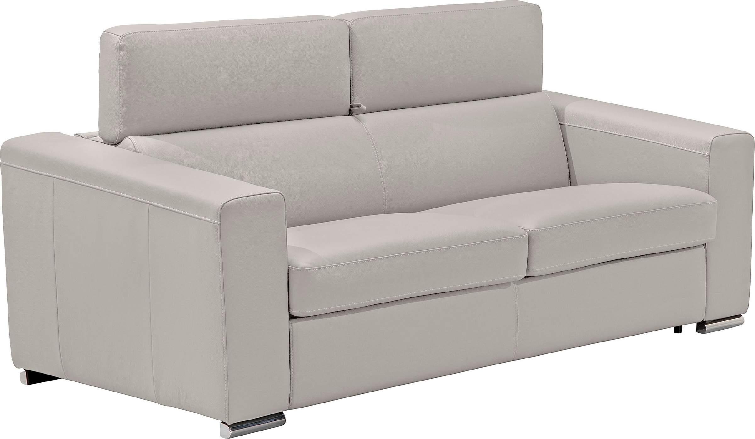 Egoitaliano Schlafsofa »Cabiria, Design und super Sitz- und Liegekomfort«, Sofa inkl. Schlaffunktion, Kopfteile verstellbar, mit Metallfüßen