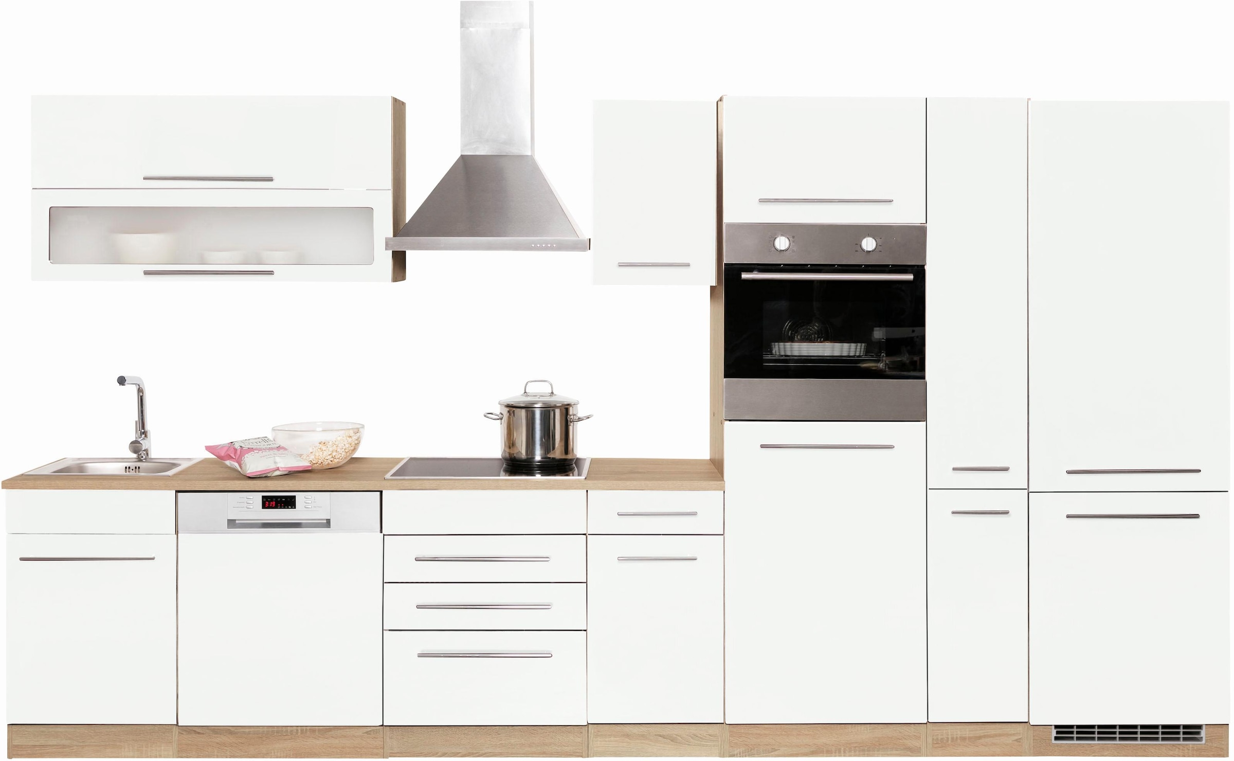 KOCHSTATION Küchenzeile »KS-Eton«, mit E-Geräten, Breite 360 cm günstig online kaufen