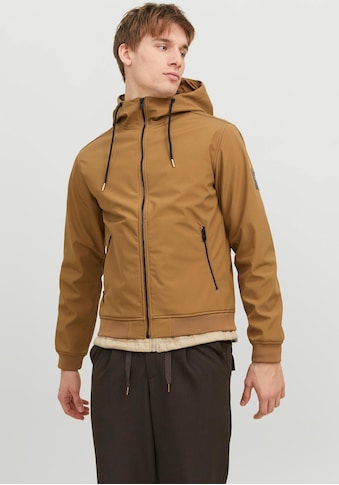 Softshelljacke »JJEBASIC SOFTSHELL HOOD NOOS«, mit Kapuze