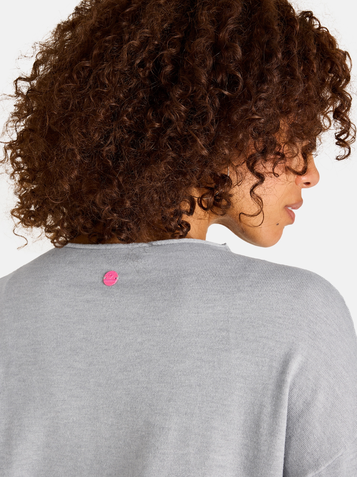Lieblingsstück Rundhalspullover »LariL« mit Rollkante, Materialmix mit Viskose