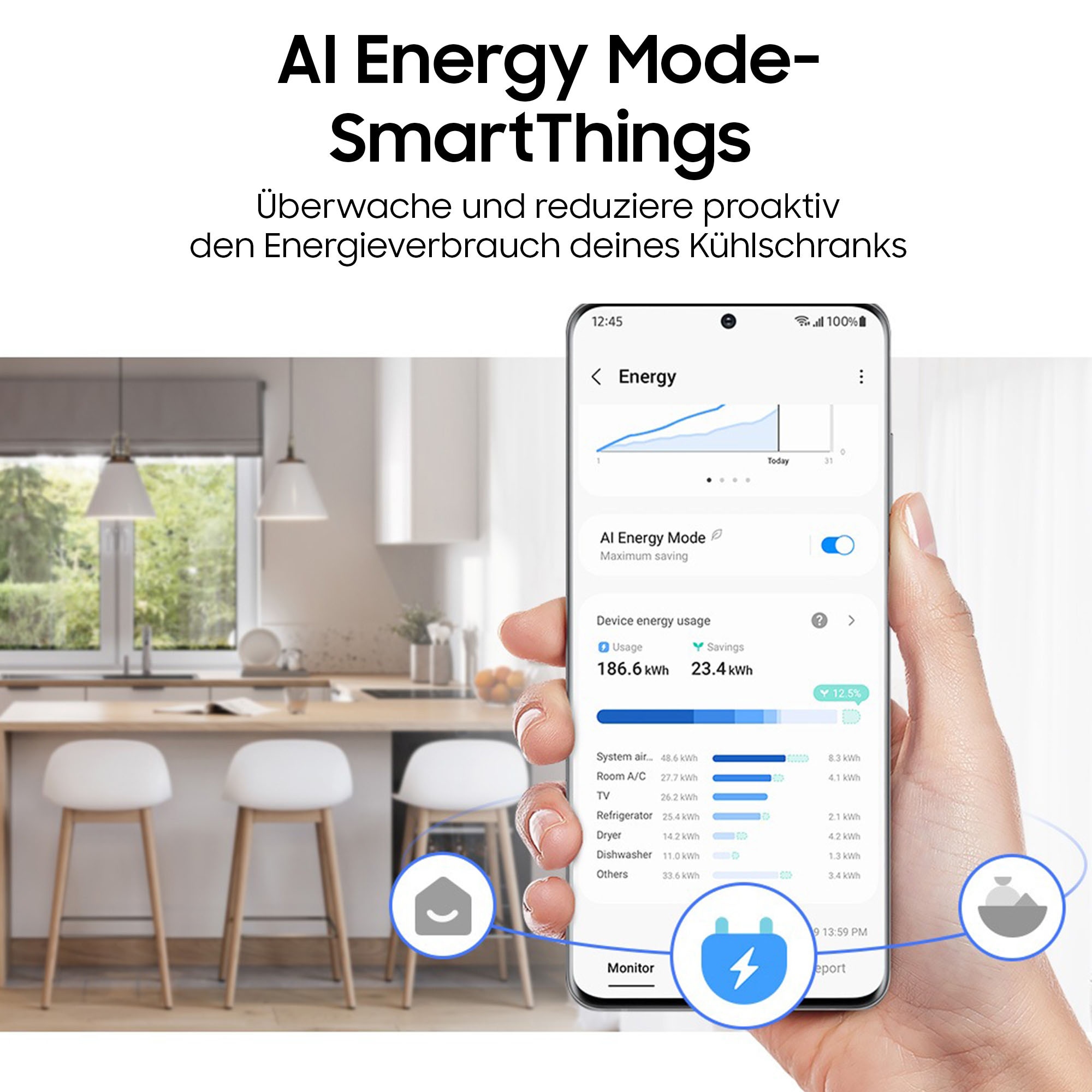 Samsung Kühl-/Gefrierkombination 8000 Serie »RL38C776ASR« 203 cm hoch 59,5 cm breit