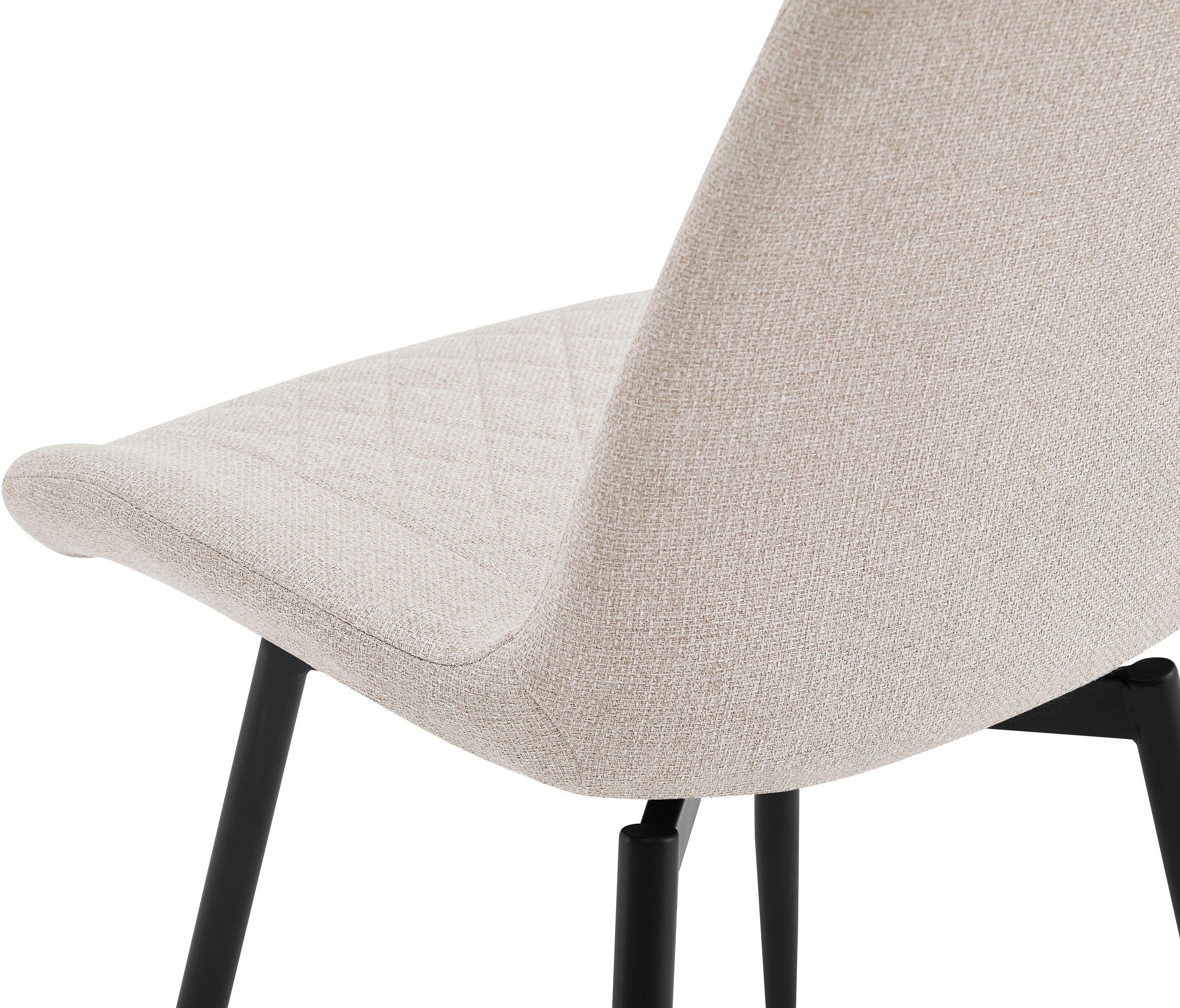 OTTO home Esszimmerstuhl »Juniper« () 2 Stk.Stuhl aus Webstoff mit moderner Rautensteppung und 360° Drehfunktion