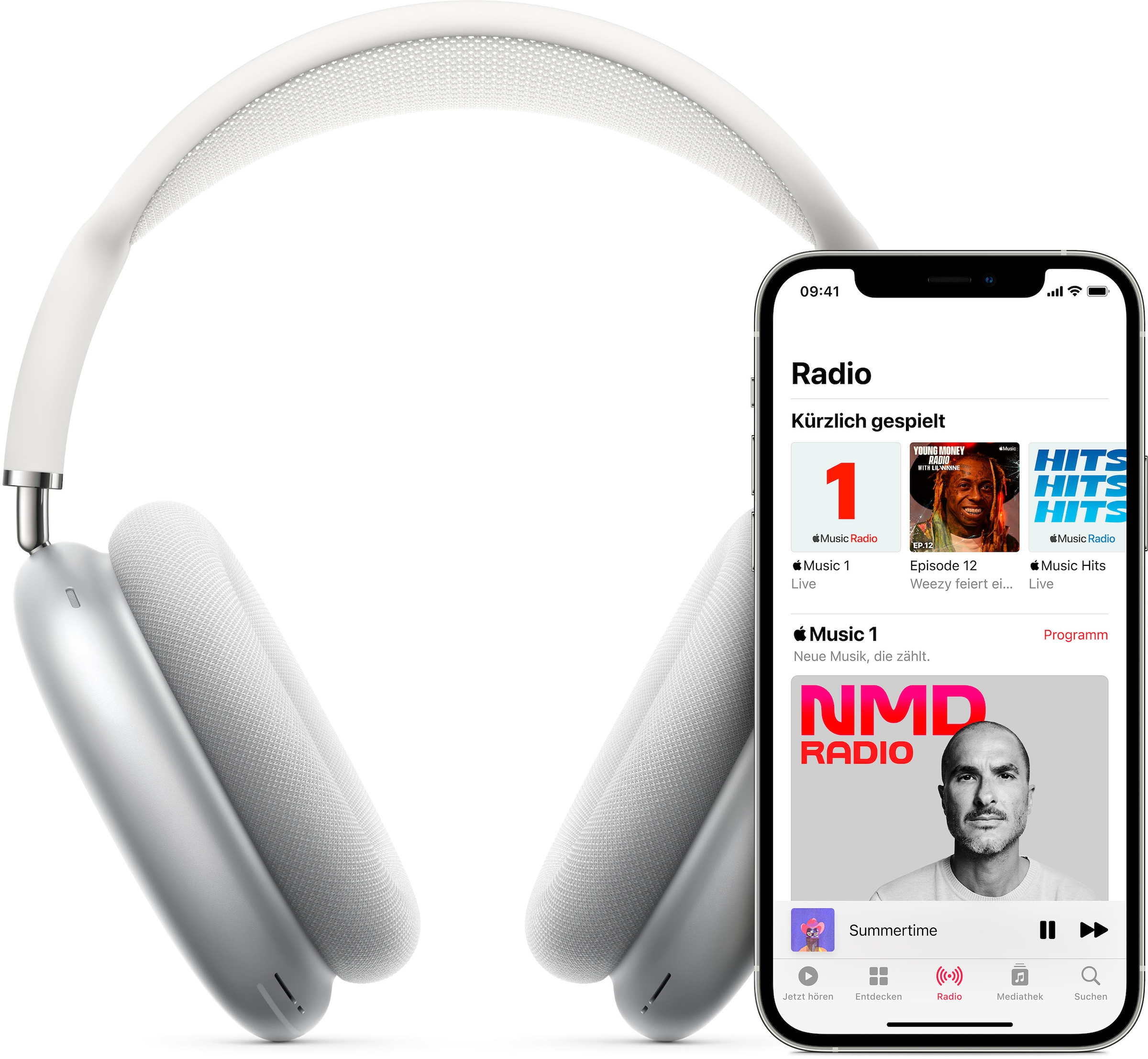 Bluetooth, Apple ( Anrufe Siri-integrierte Musik-Sprachsteuerung-Rauschunterdrückung mit Max«, Steuerung für »AirPods Cancelling ANC)-Transparenzmodus-kompatibel Over-Ear-Kopfhörer Active auf Rechnung und Noise bestellen