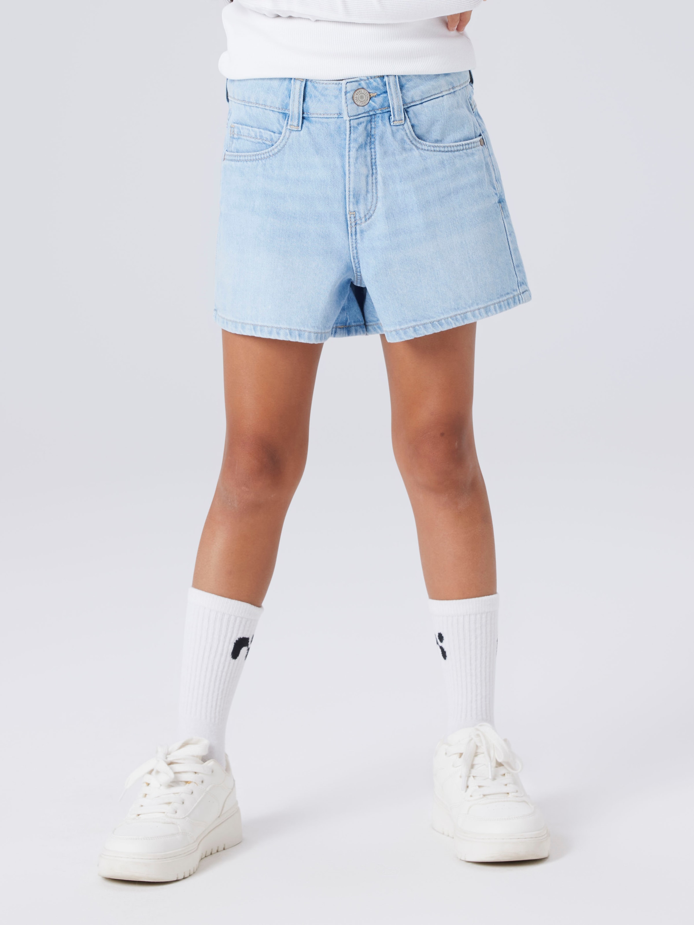Name It Jeansshorts »NKFROSE MOM DNM SHORTS 1141-MJ NOOS« Baumwolle, high waist, Used Look