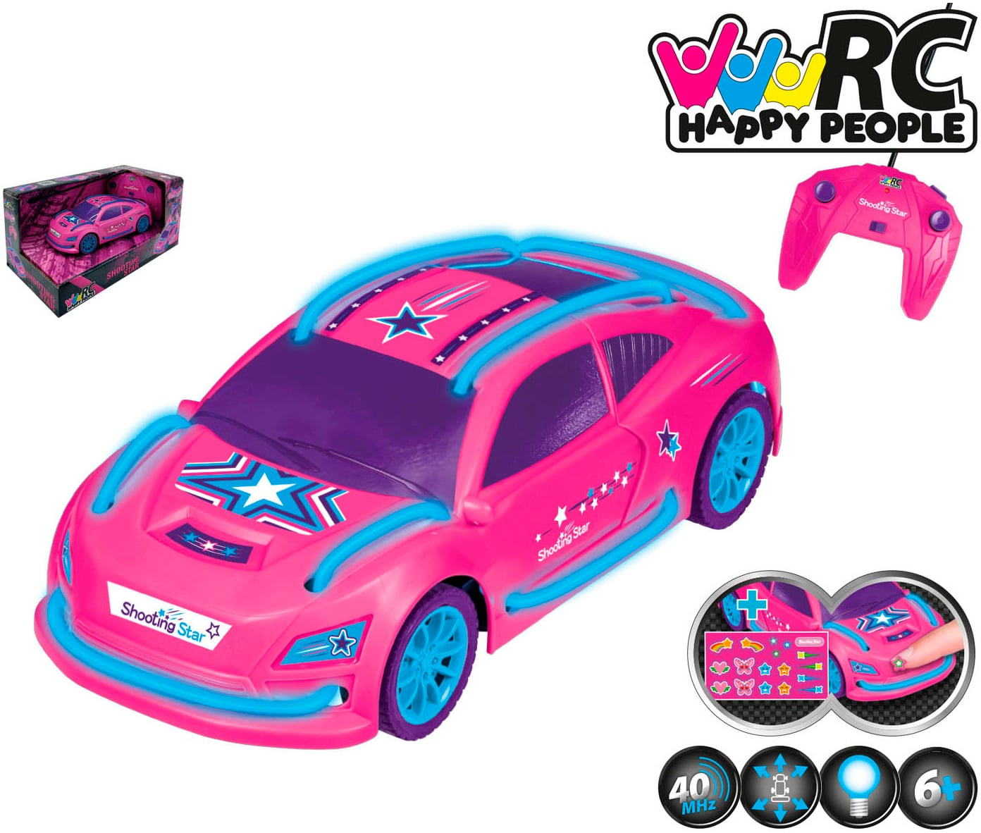 Happy People RC-Auto »DIY Shooting Star«, mit Lichteffekt